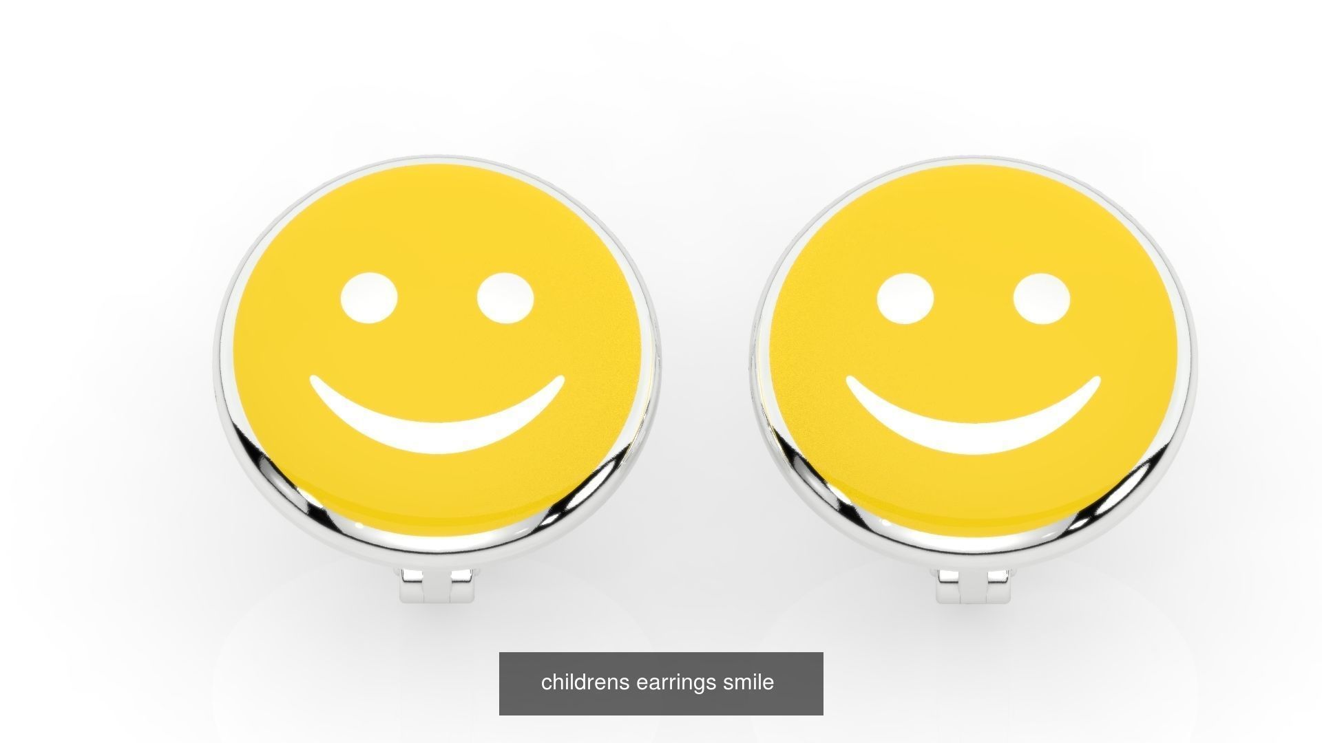 baby earrings smiles 3D Model Collection_1