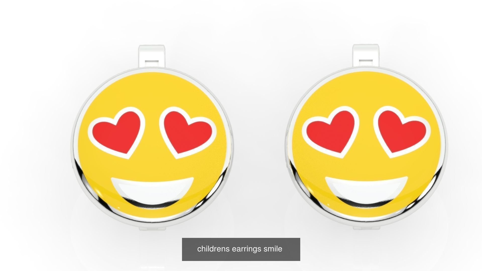 baby earrings smiles 3D Model Collection_3