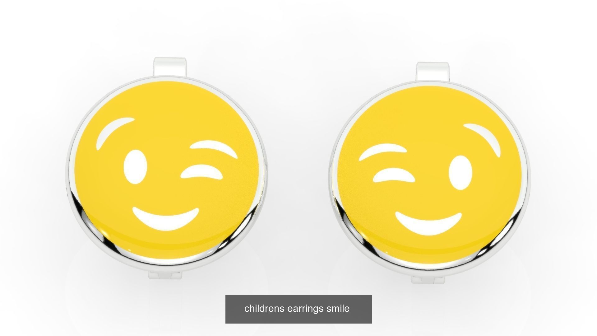 baby earrings smiles 3D Model Collection_2