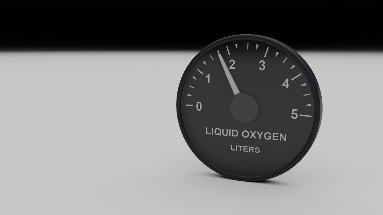 F16 Liquid Oxygen Indicator 3D model_3