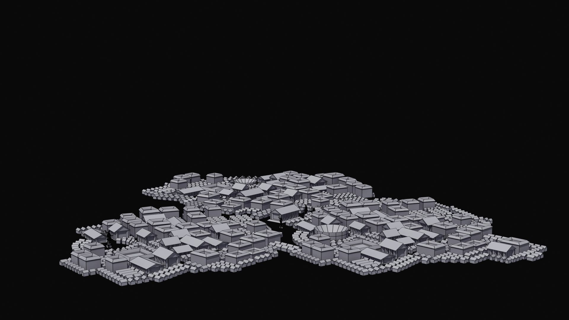 Ancient City Low-poly 3D model_36