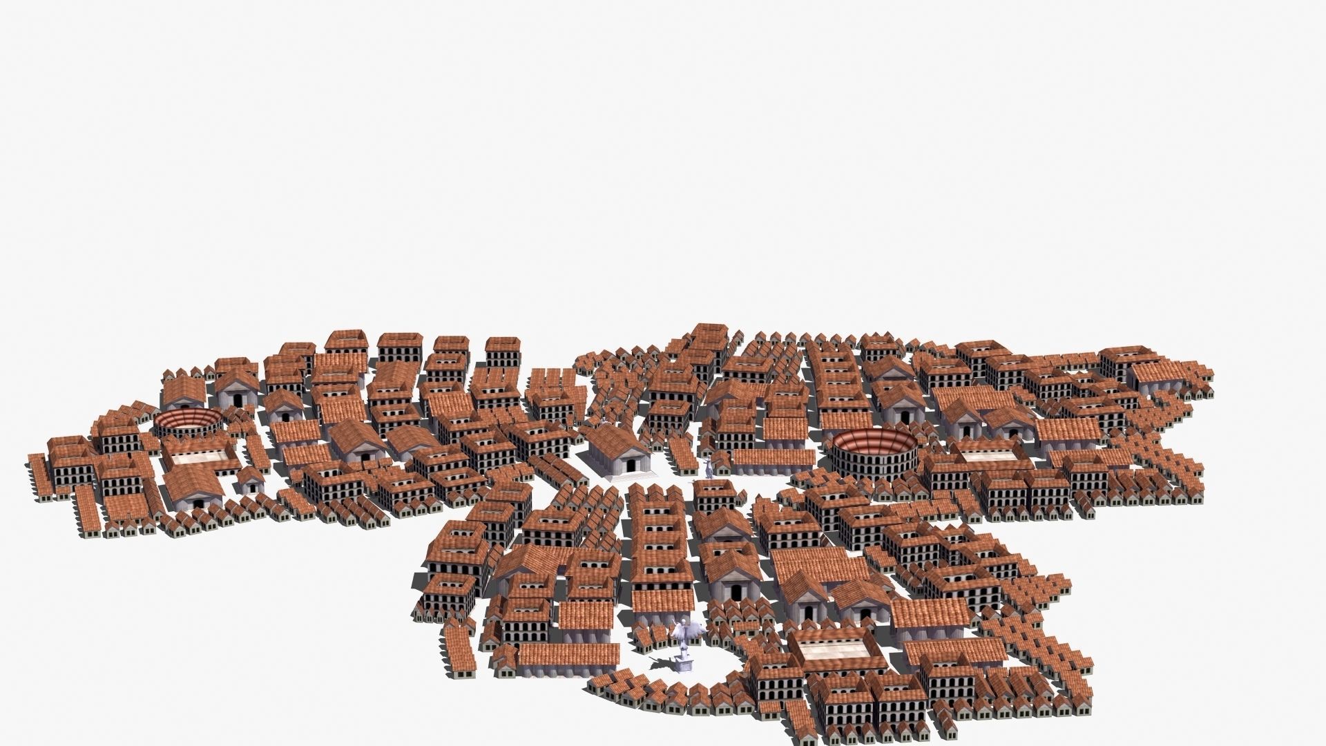 Ancient City Low-poly 3D model_31