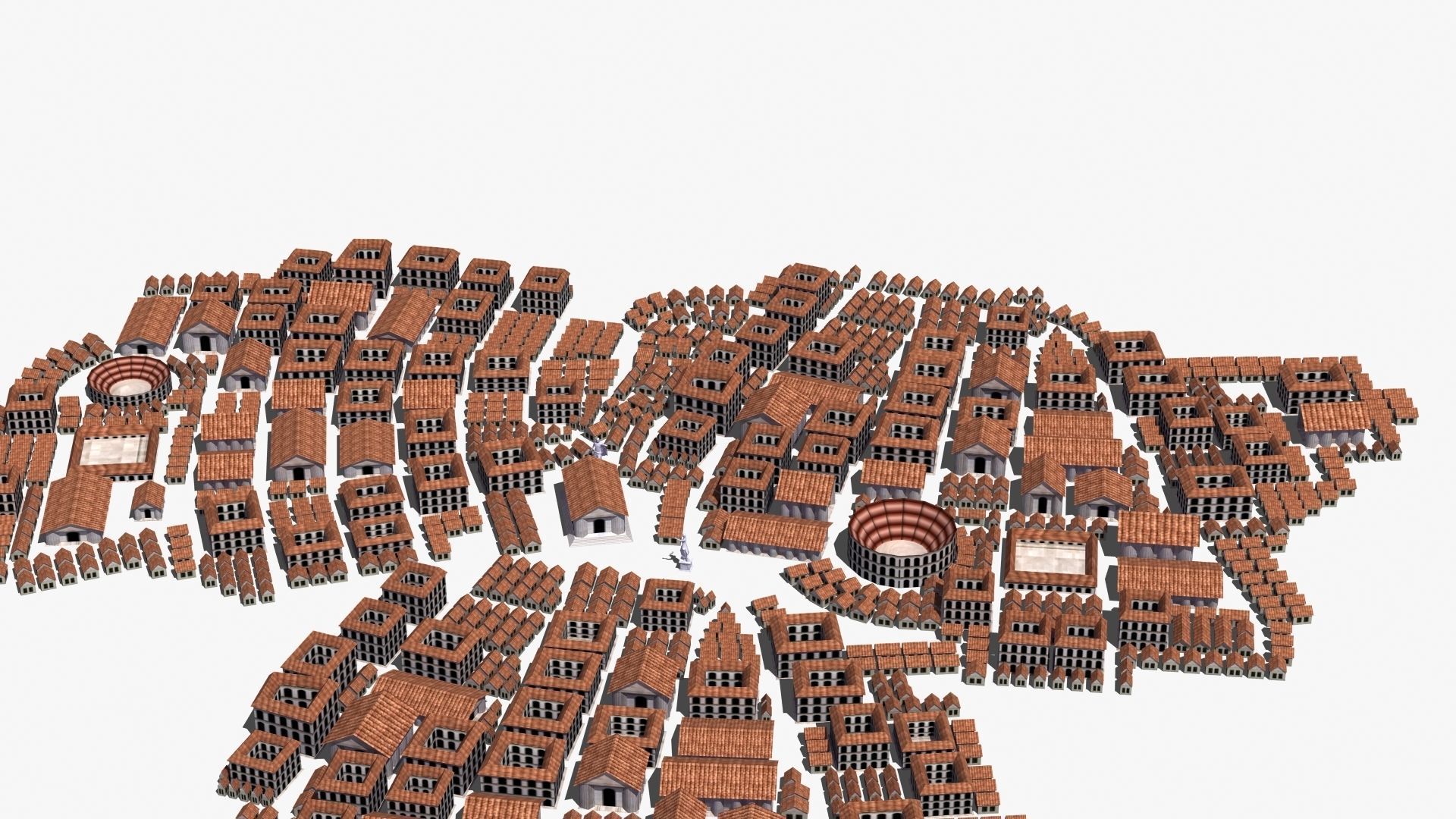 Ancient City Low-poly 3D model_18