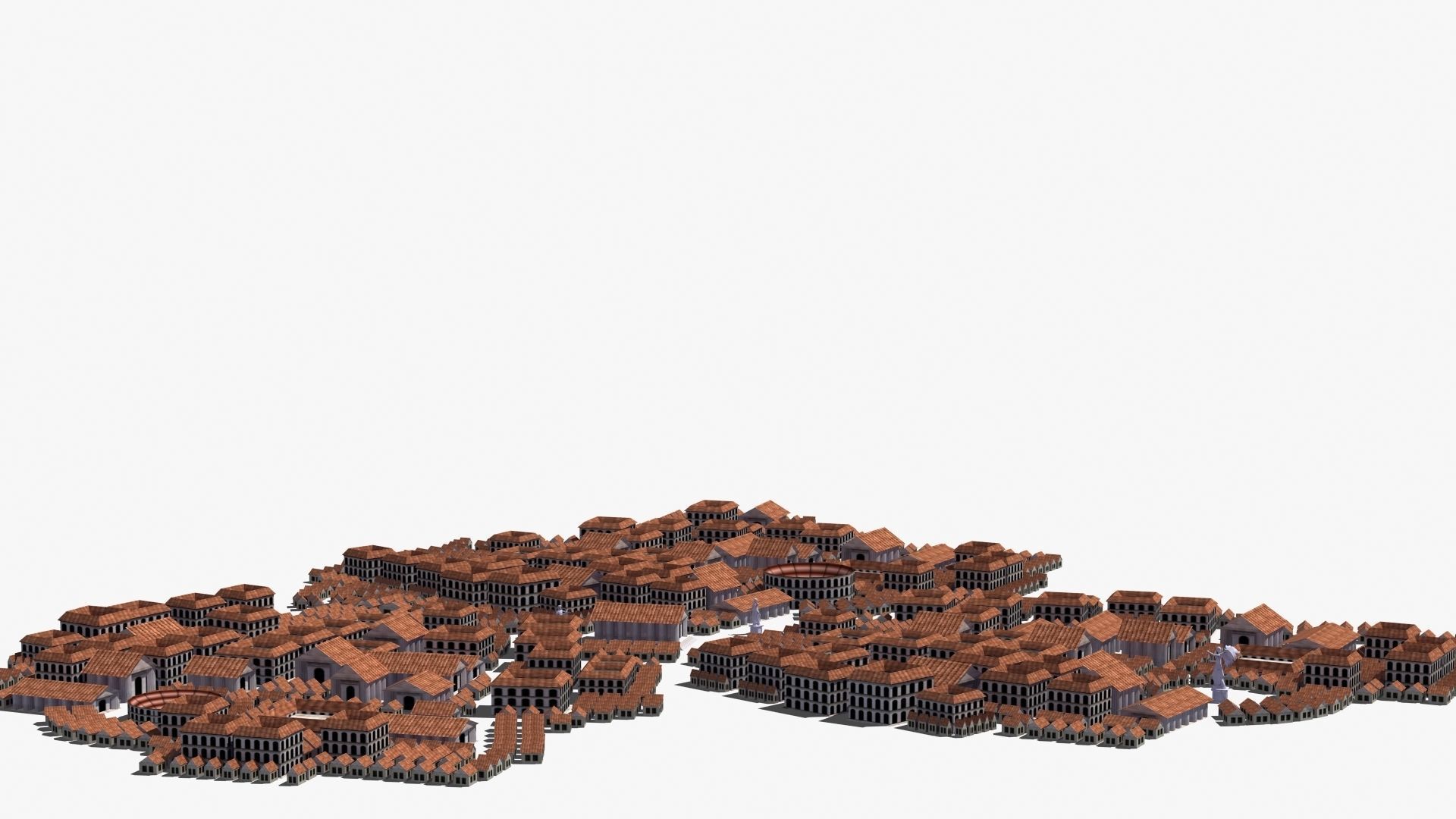 Ancient City Low-poly 3D model_28