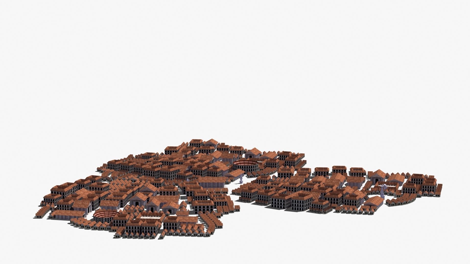 Ancient City Low-poly 3D model_26