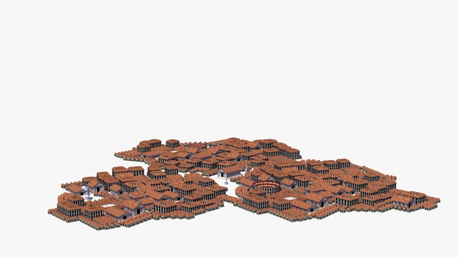 Ancient City Low-poly 3D model_19