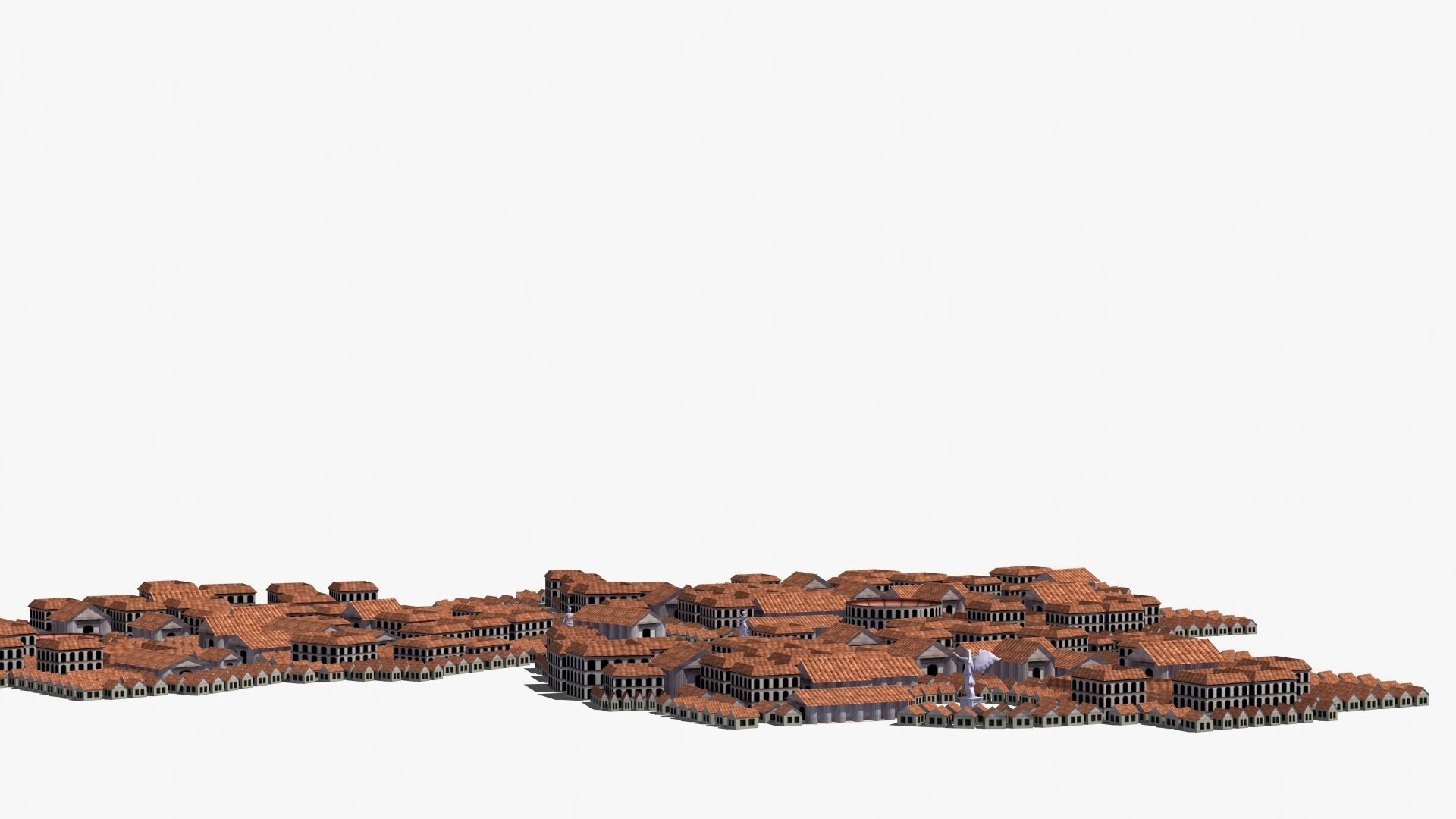 Ancient City Low-poly 3D model_29