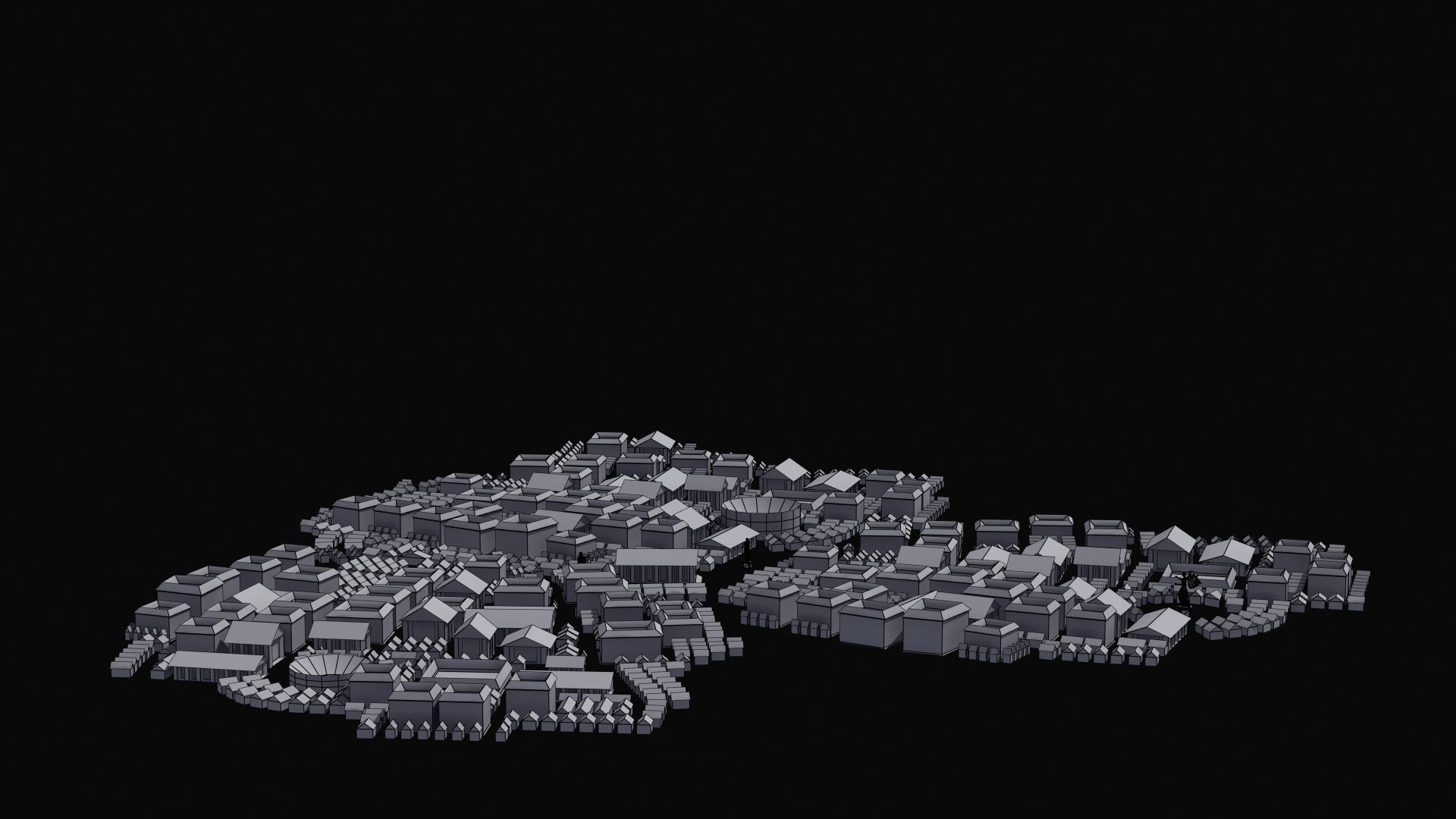 Ancient City Low-poly 3D model_43