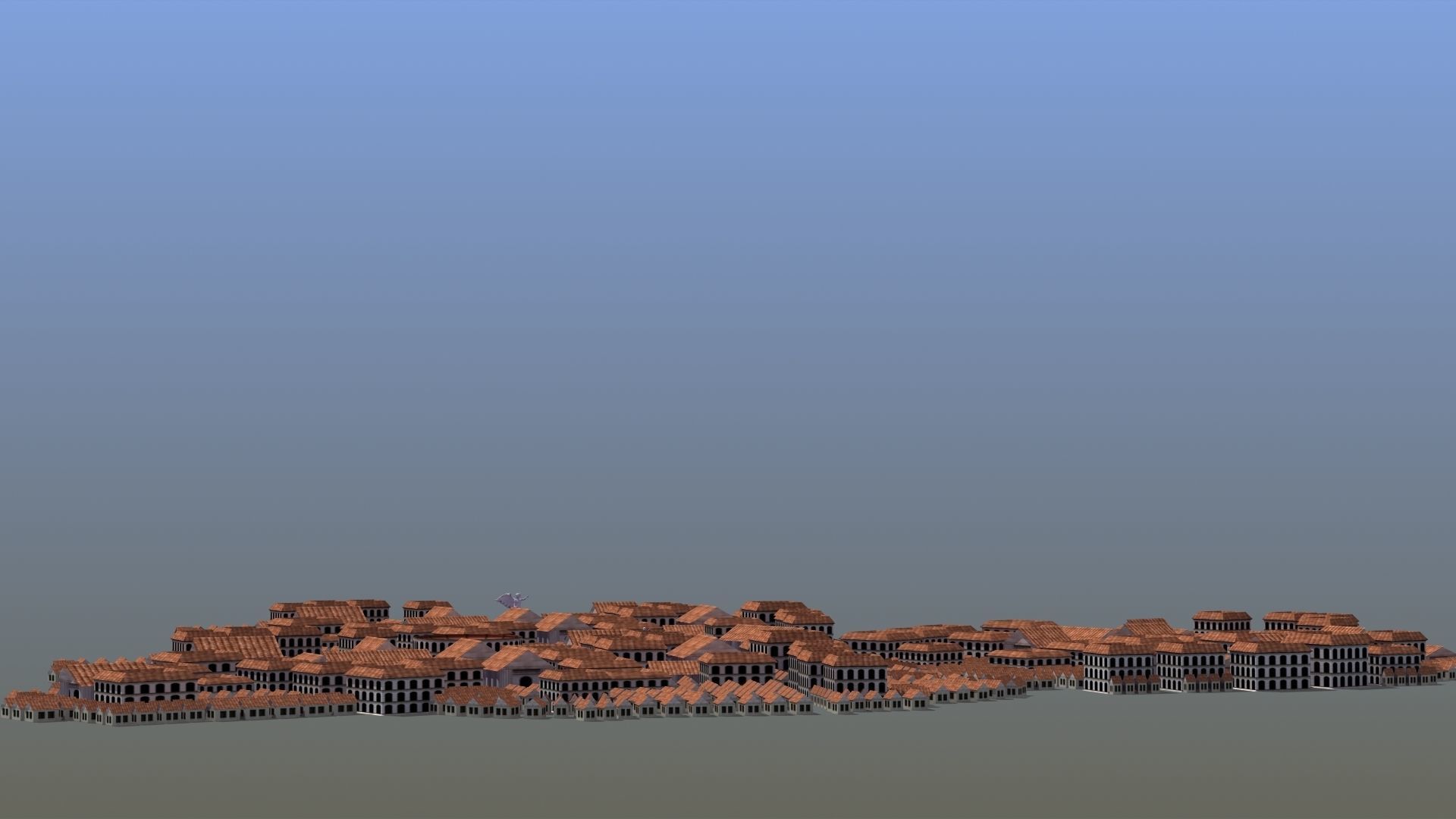 Ancient City Low-poly 3D model_5