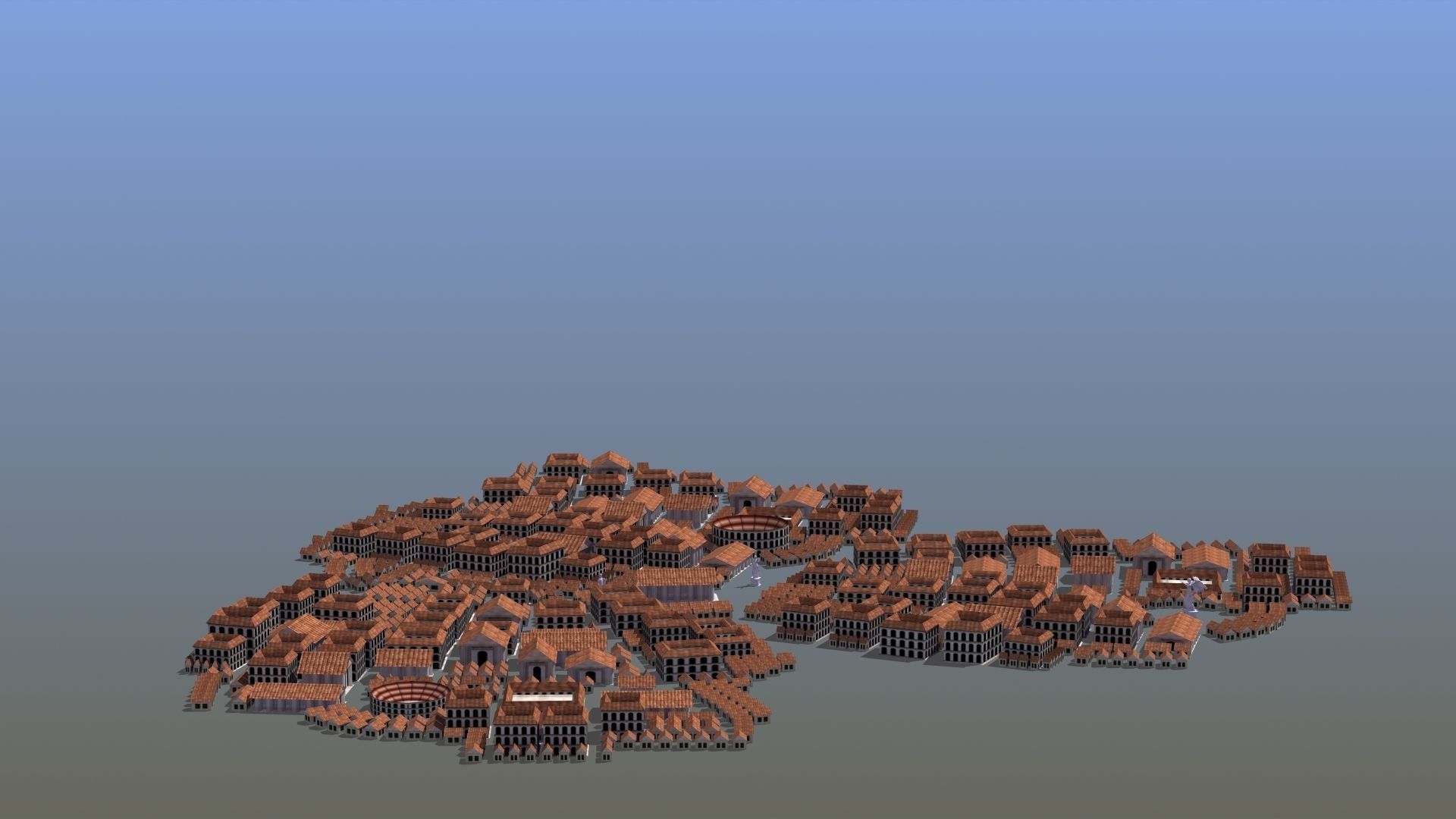Ancient City Low-poly 3D model_10