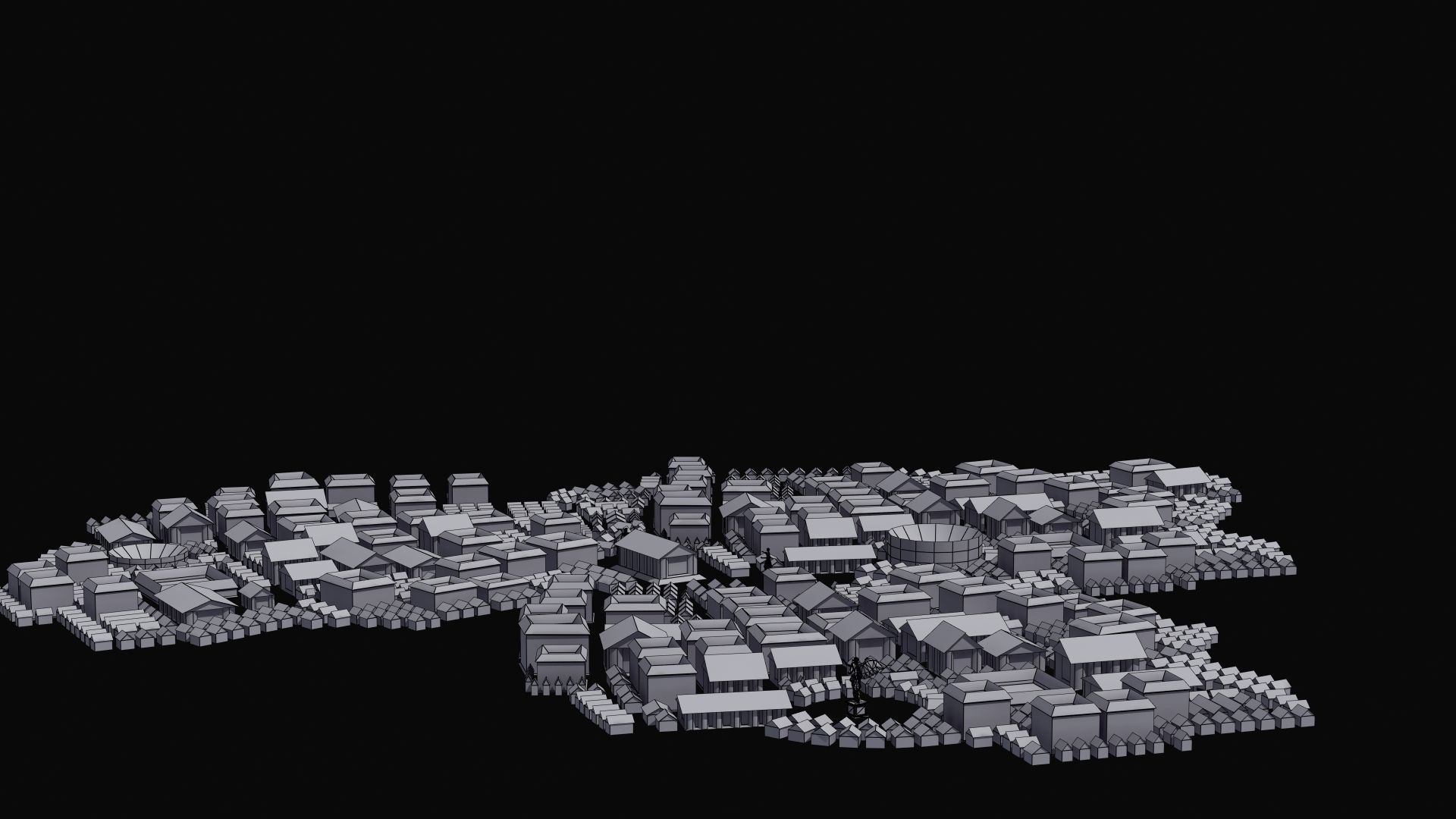 Ancient City Low-poly 3D model_47