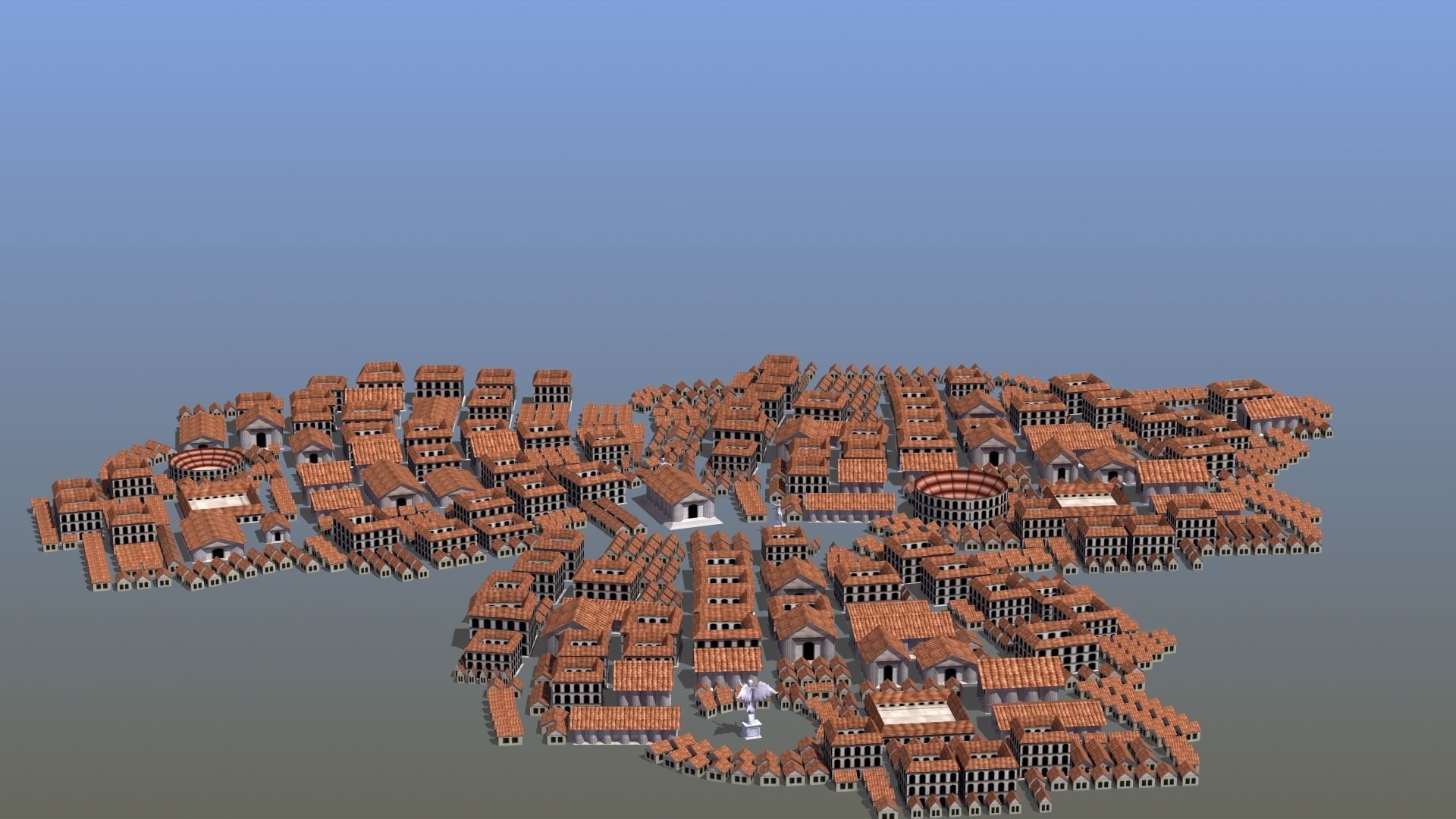 Ancient City Low-poly 3D model_14