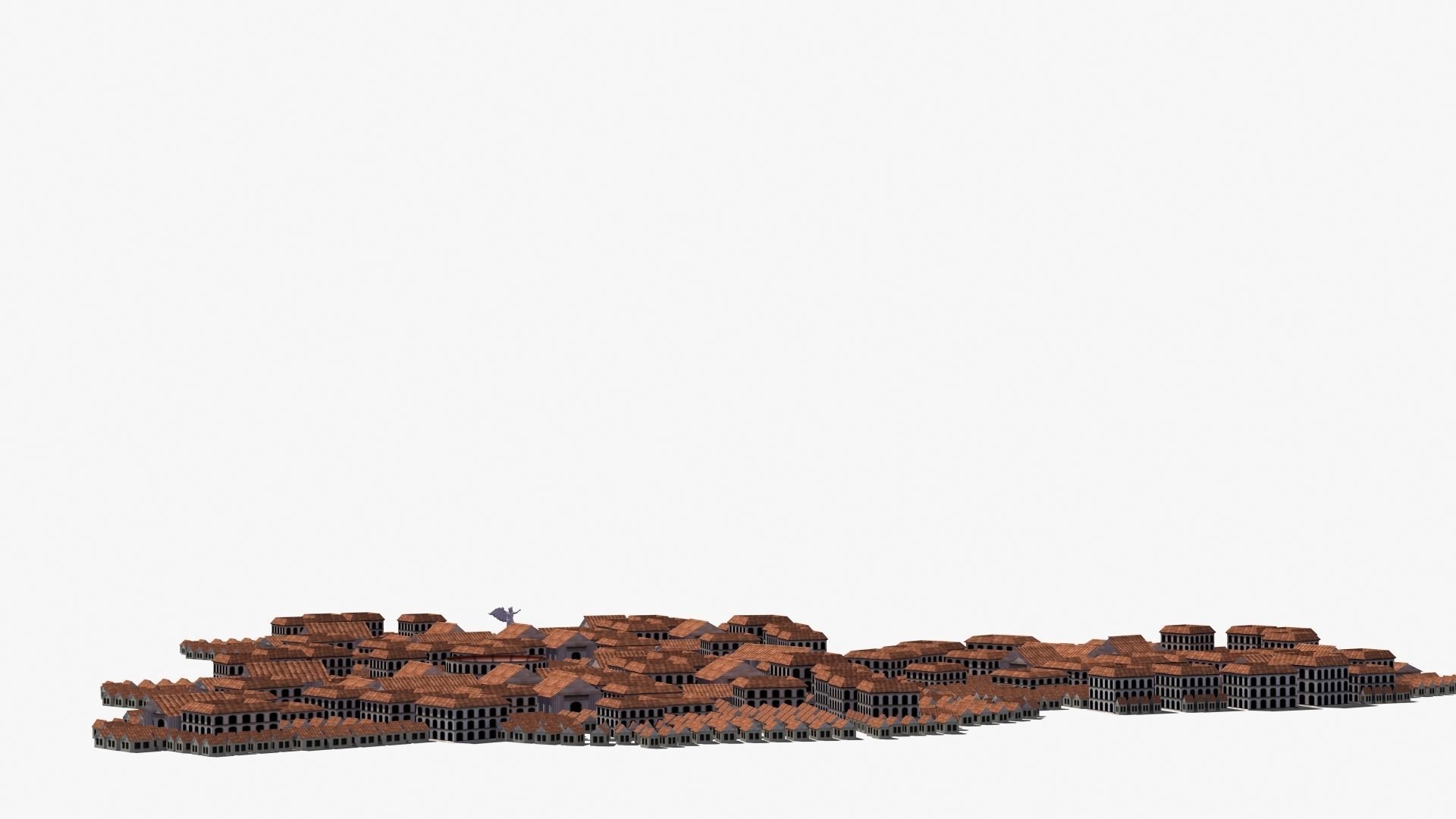 Ancient City Low-poly 3D model_23