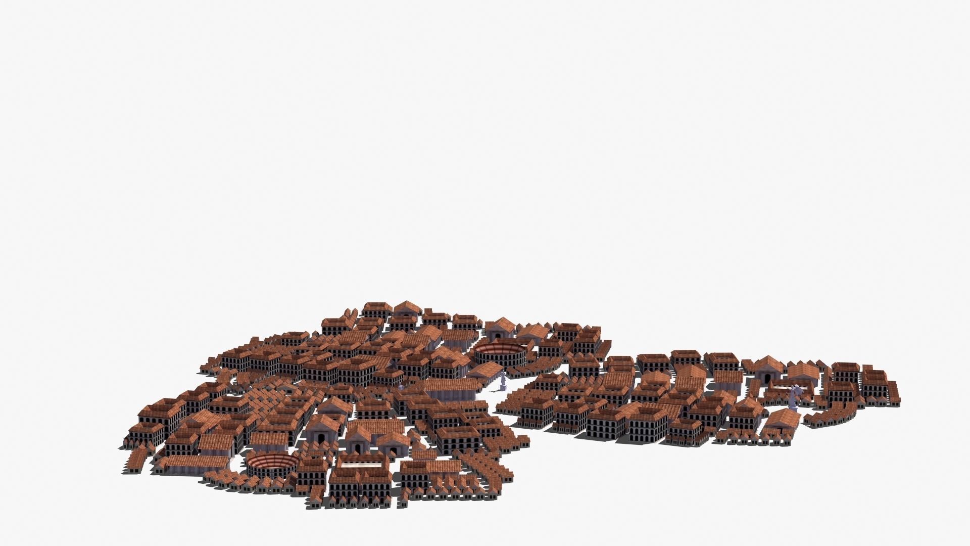 Ancient City Low-poly 3D model_27