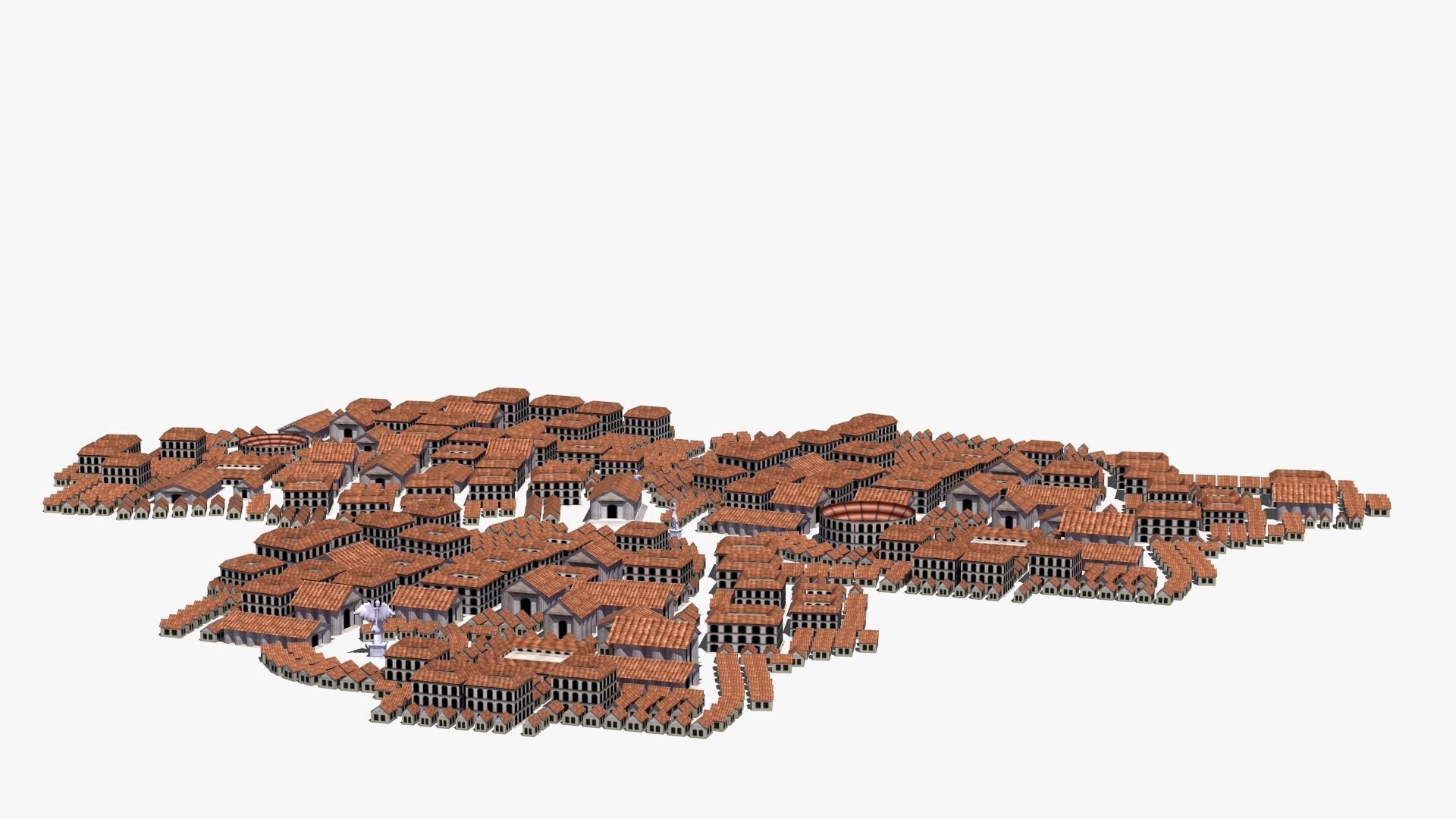 Ancient City Low-poly 3D model_32