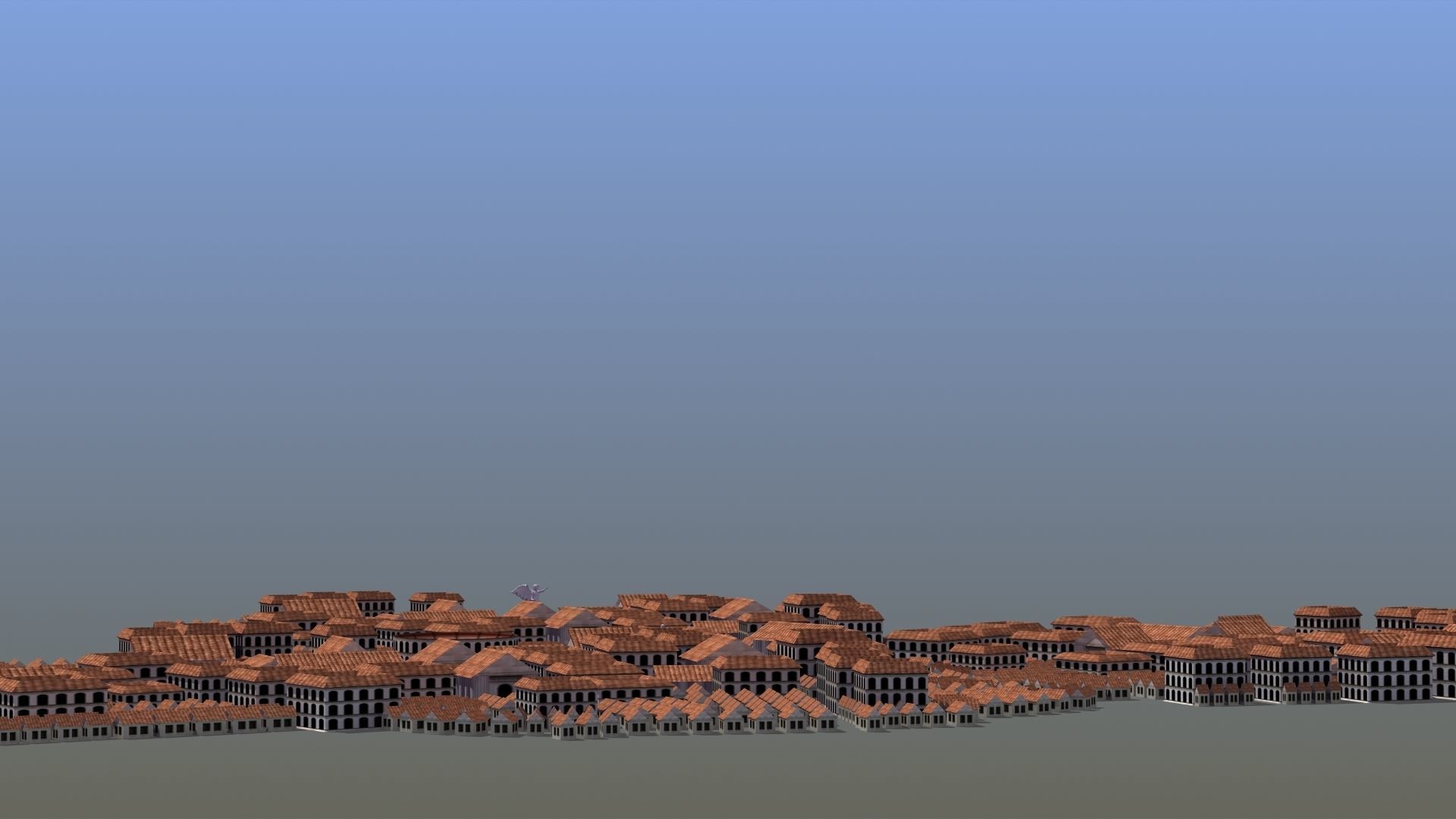 Ancient City Low-poly 3D model_4