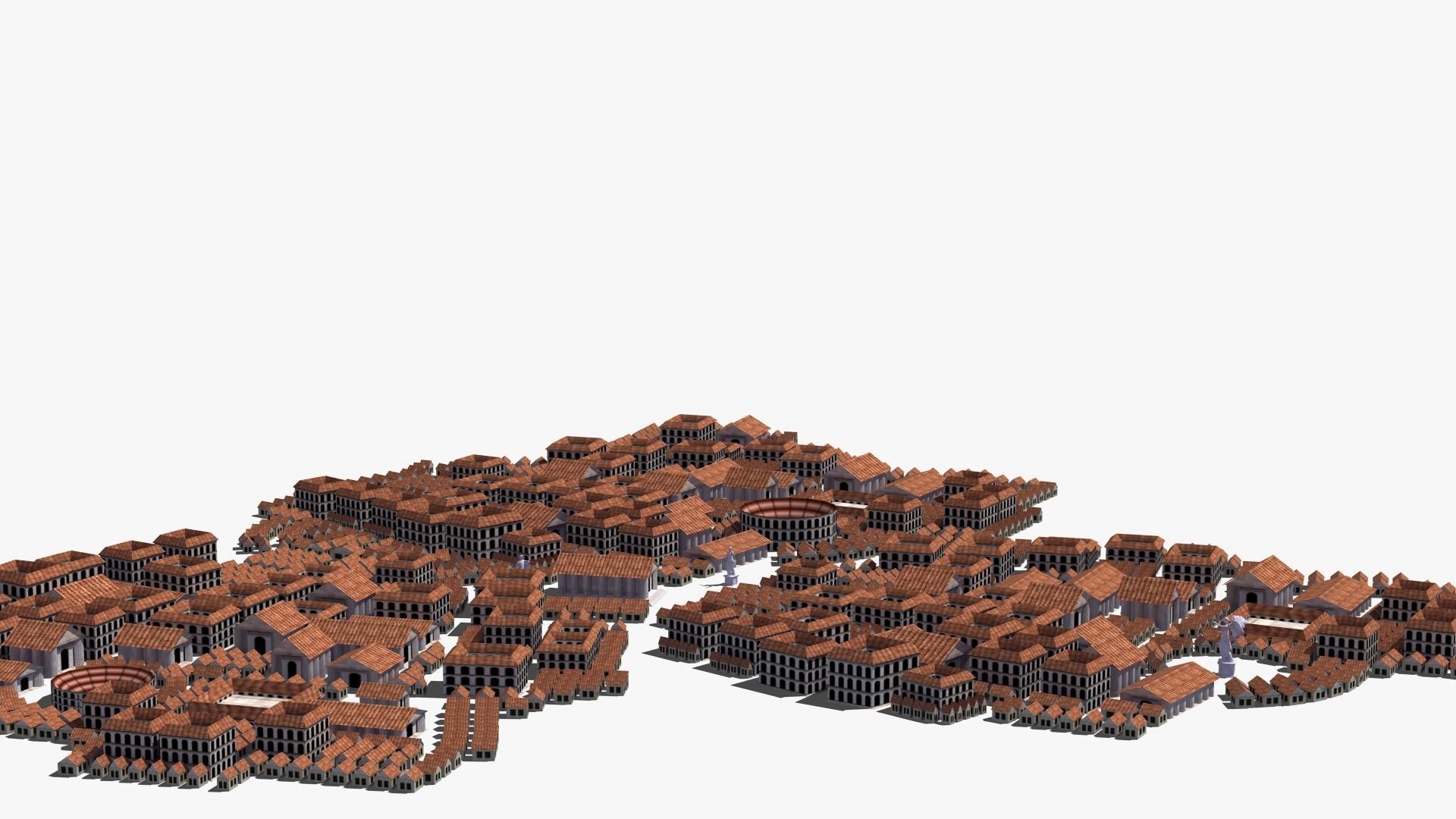 Ancient City Low-poly 3D model_25