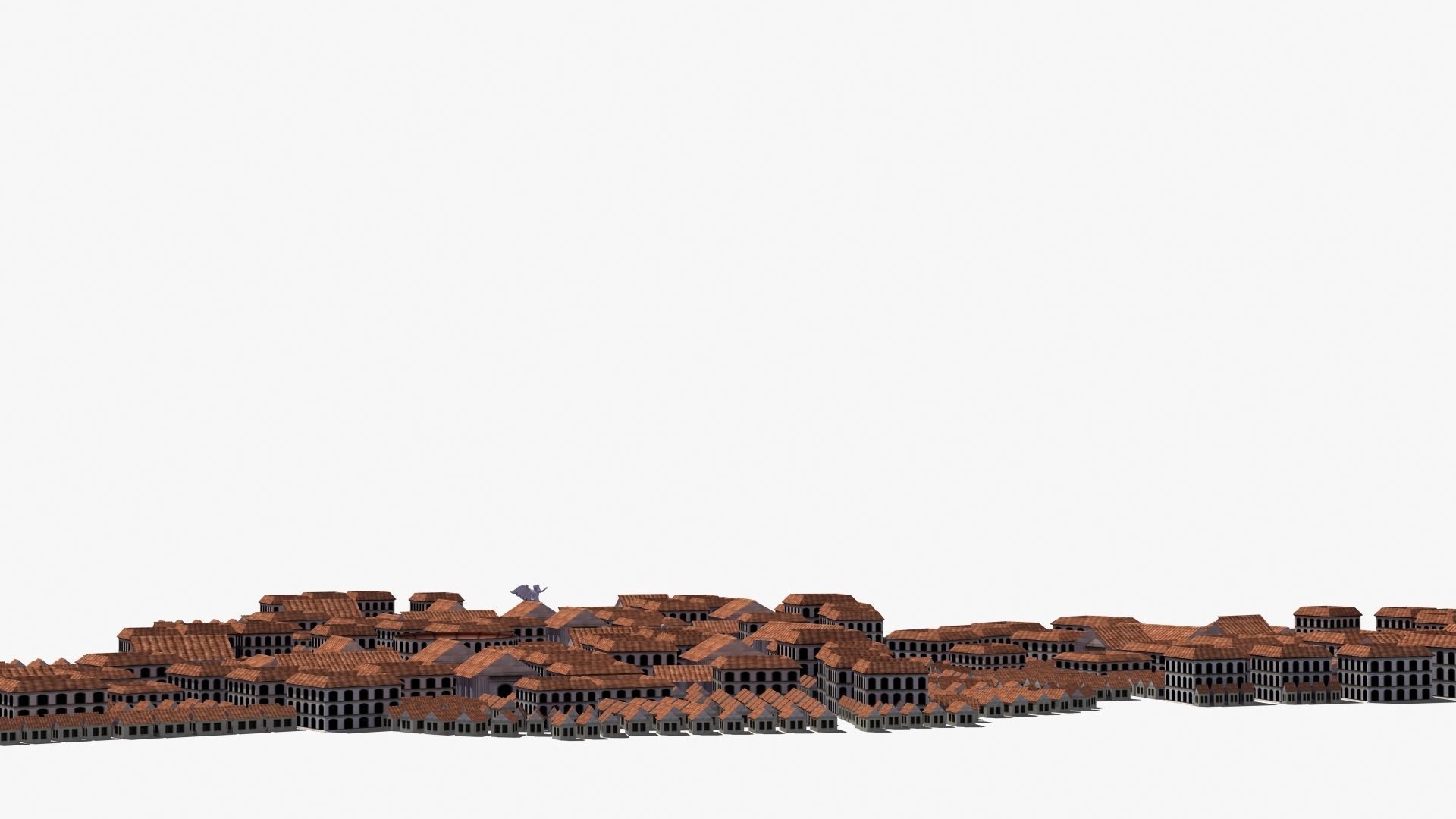 Ancient City Low-poly 3D model_21