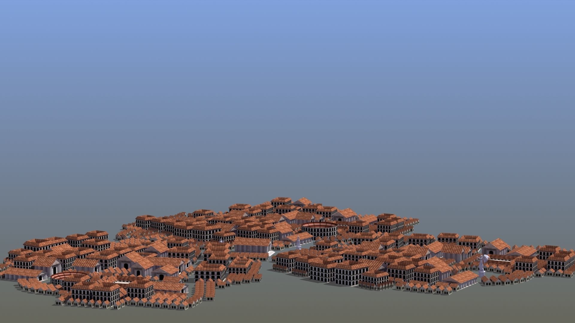 Ancient City Low-poly 3D model_11