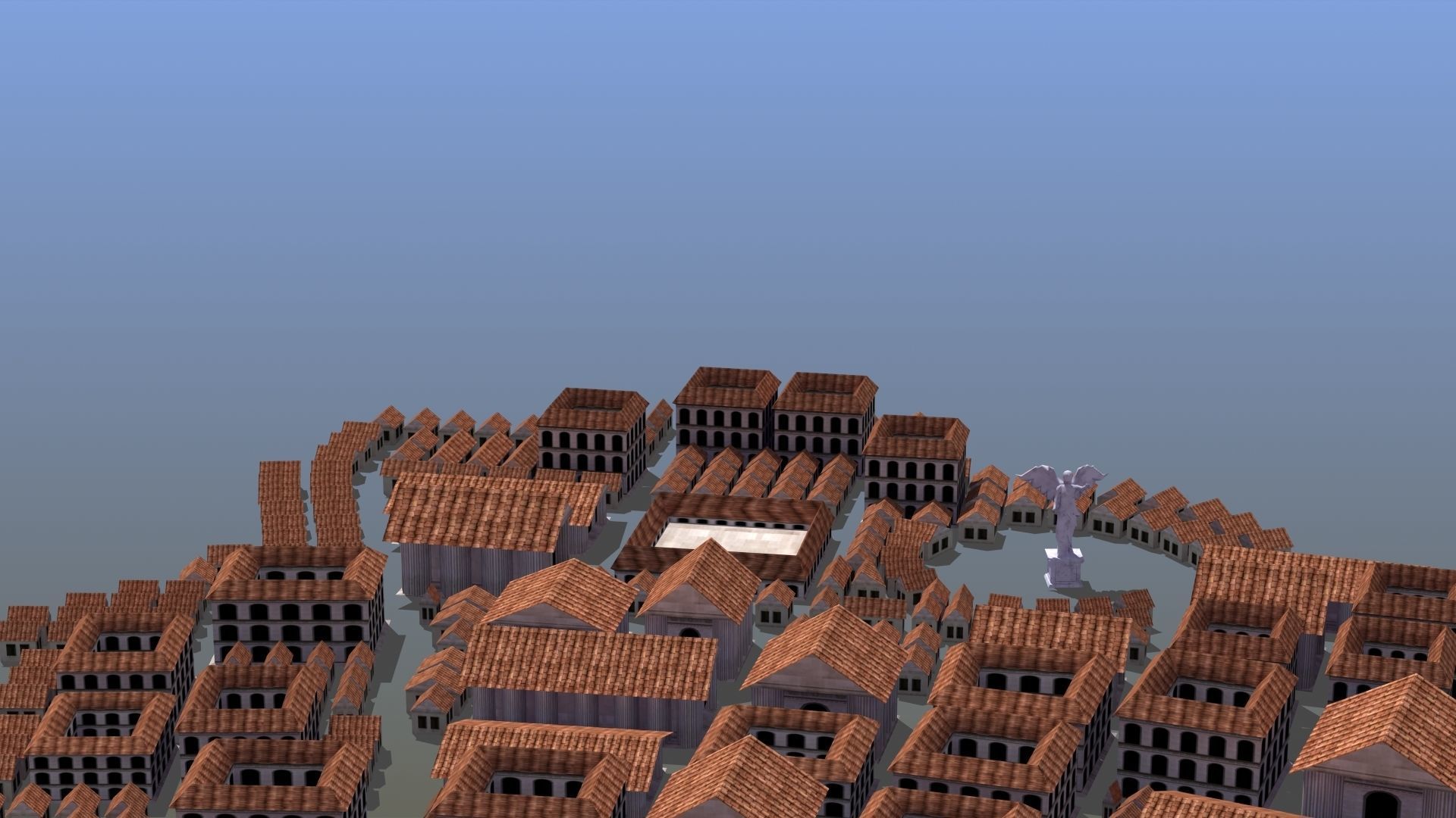 Ancient City Low-poly 3D model_7