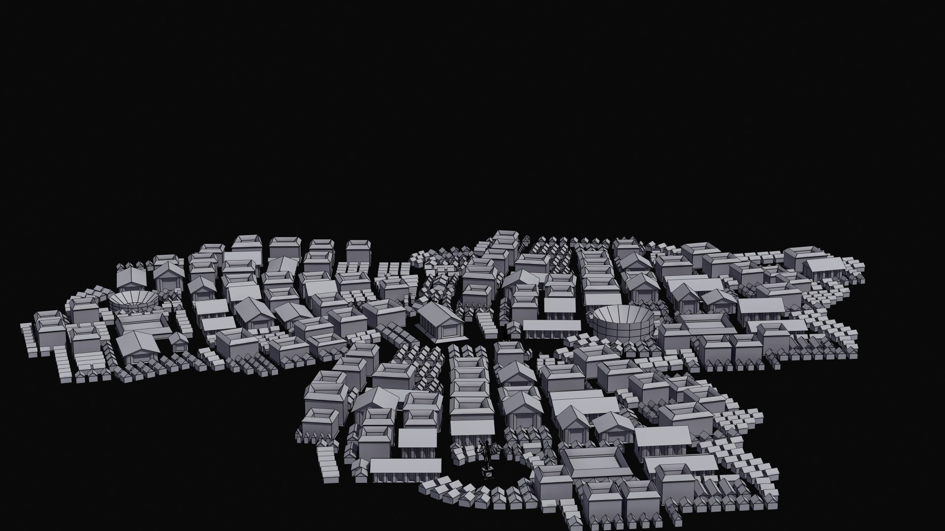 Ancient City Low-poly 3D model_48