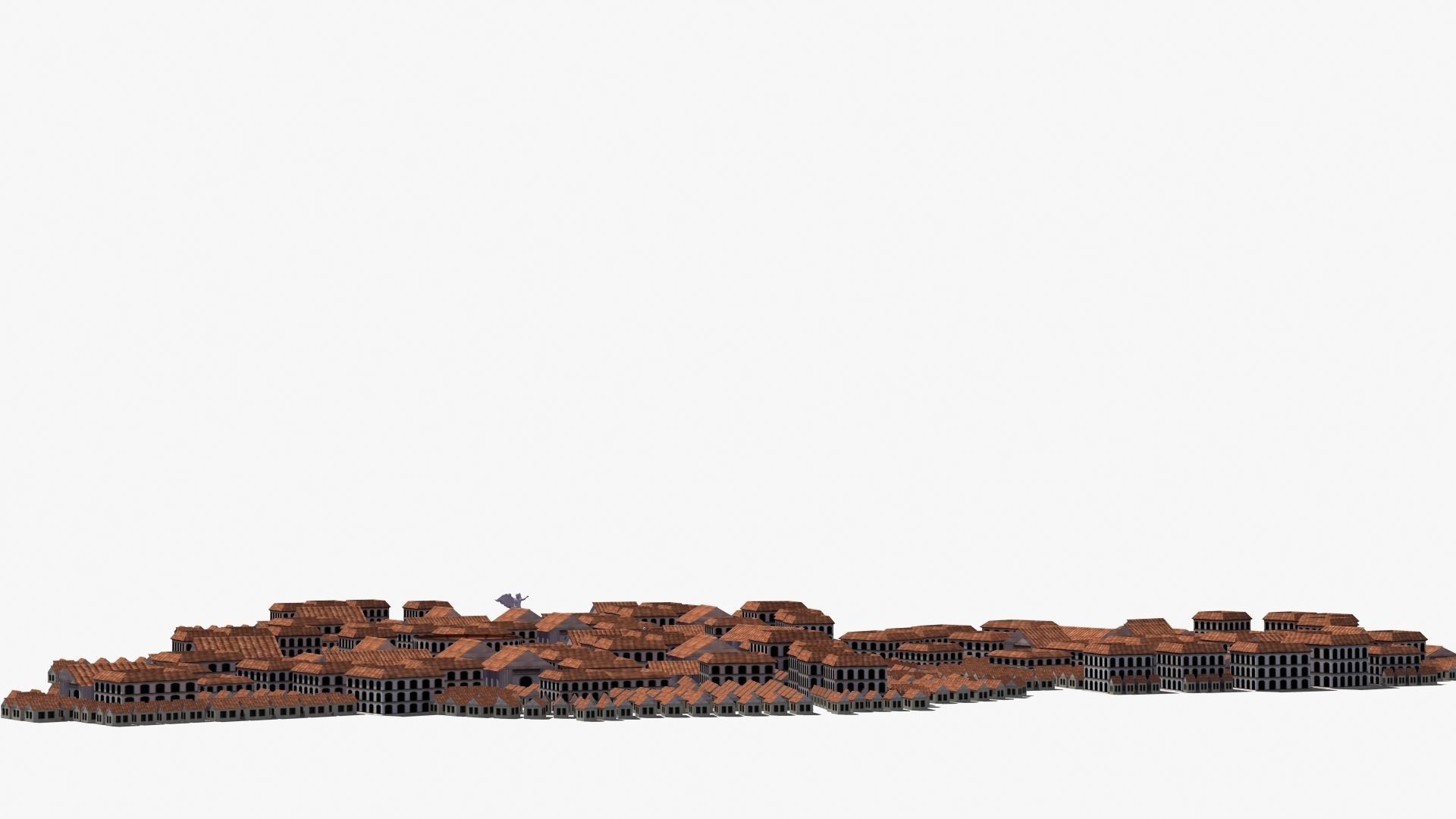 Ancient City Low-poly 3D model_22