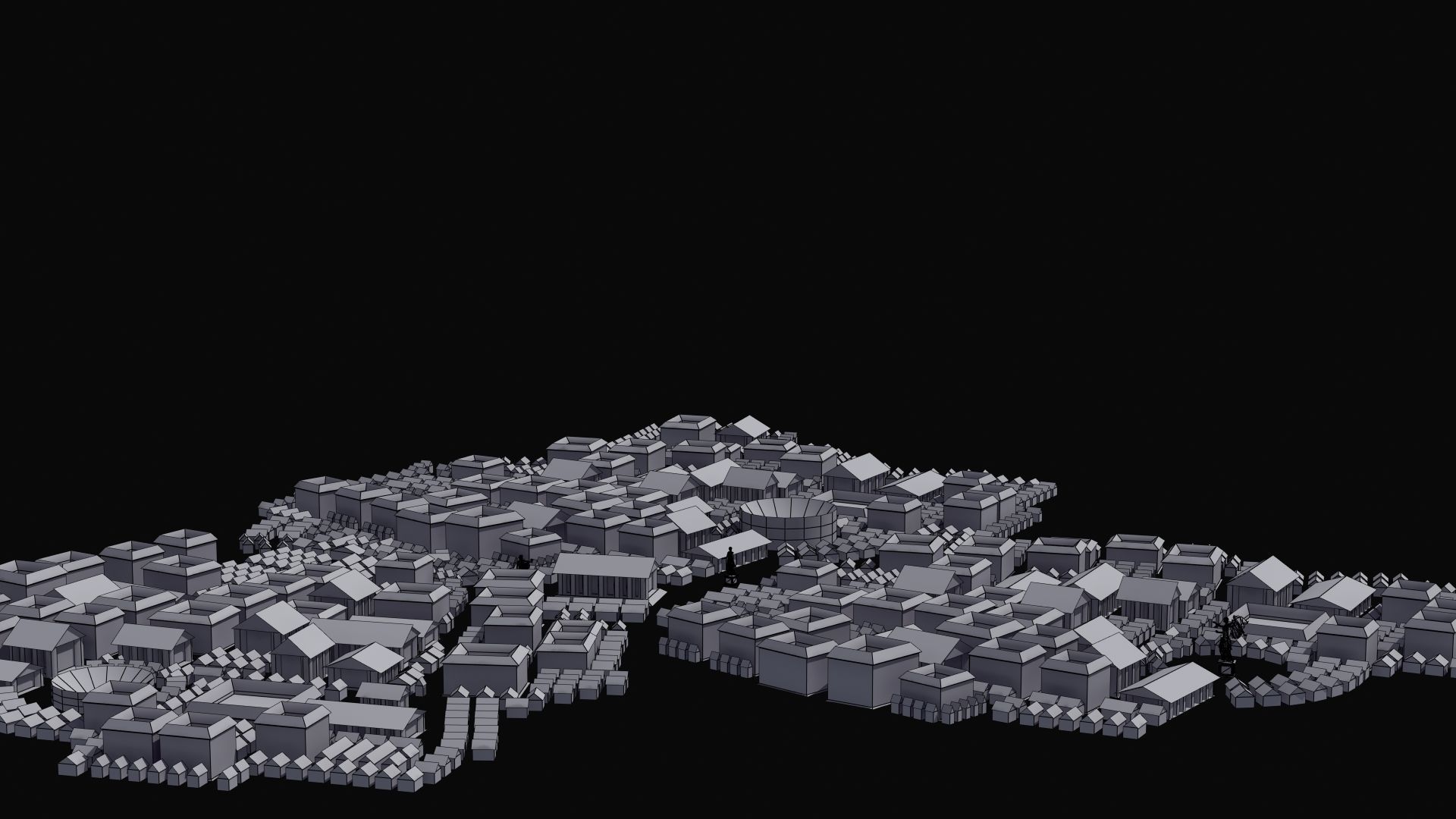 Ancient City Low-poly 3D model_42