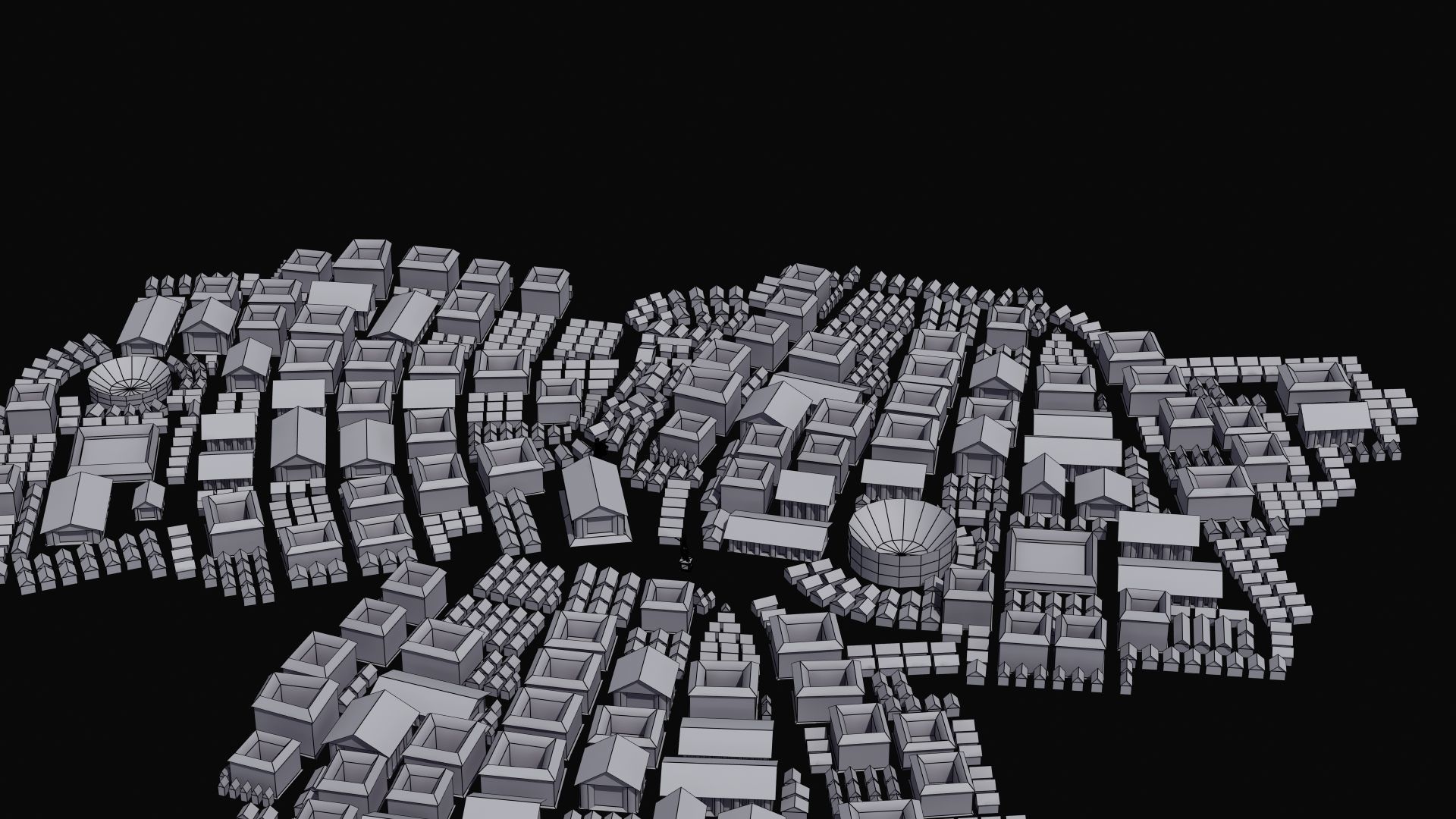 Ancient City Low-poly 3D model_35