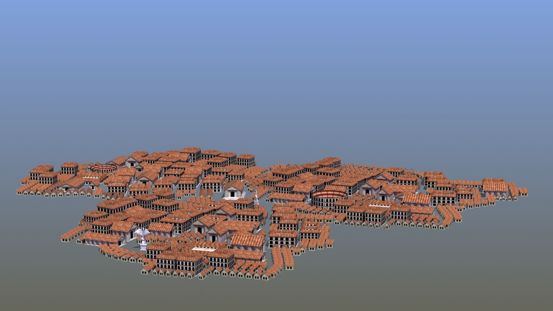 Ancient City Low-poly 3D model_15