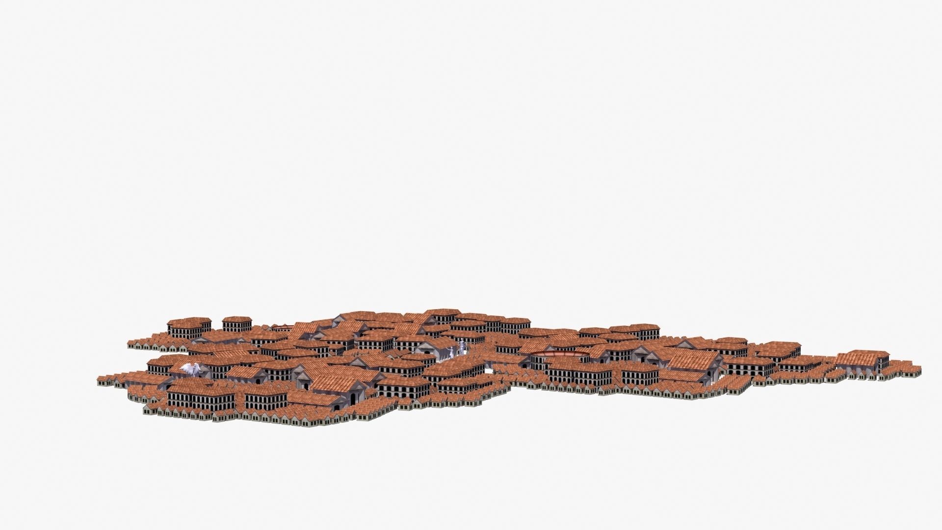 Ancient City Low-poly 3D model_33