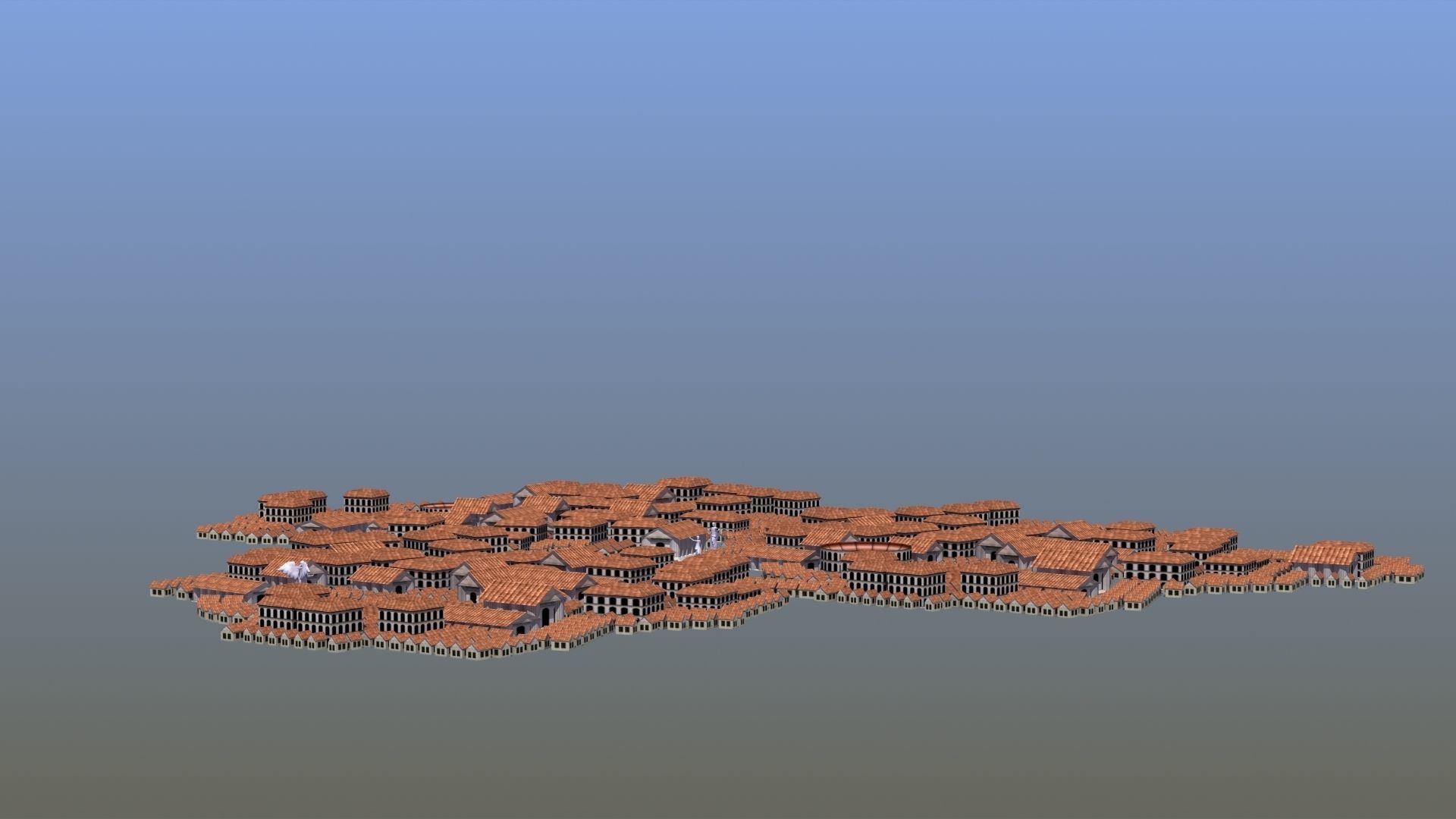 Ancient City Low-poly 3D model_16