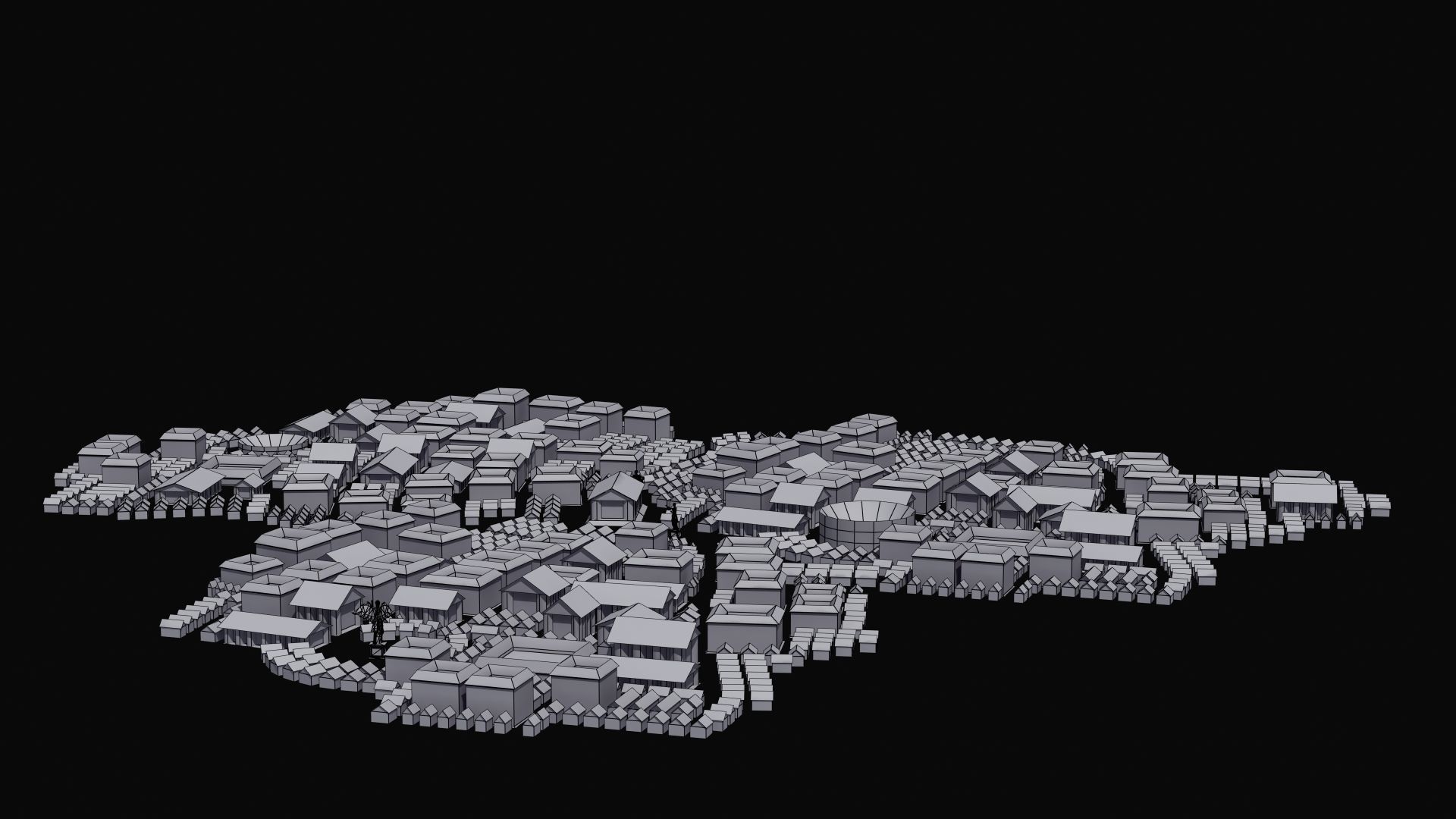 Ancient City Low-poly 3D model_49
