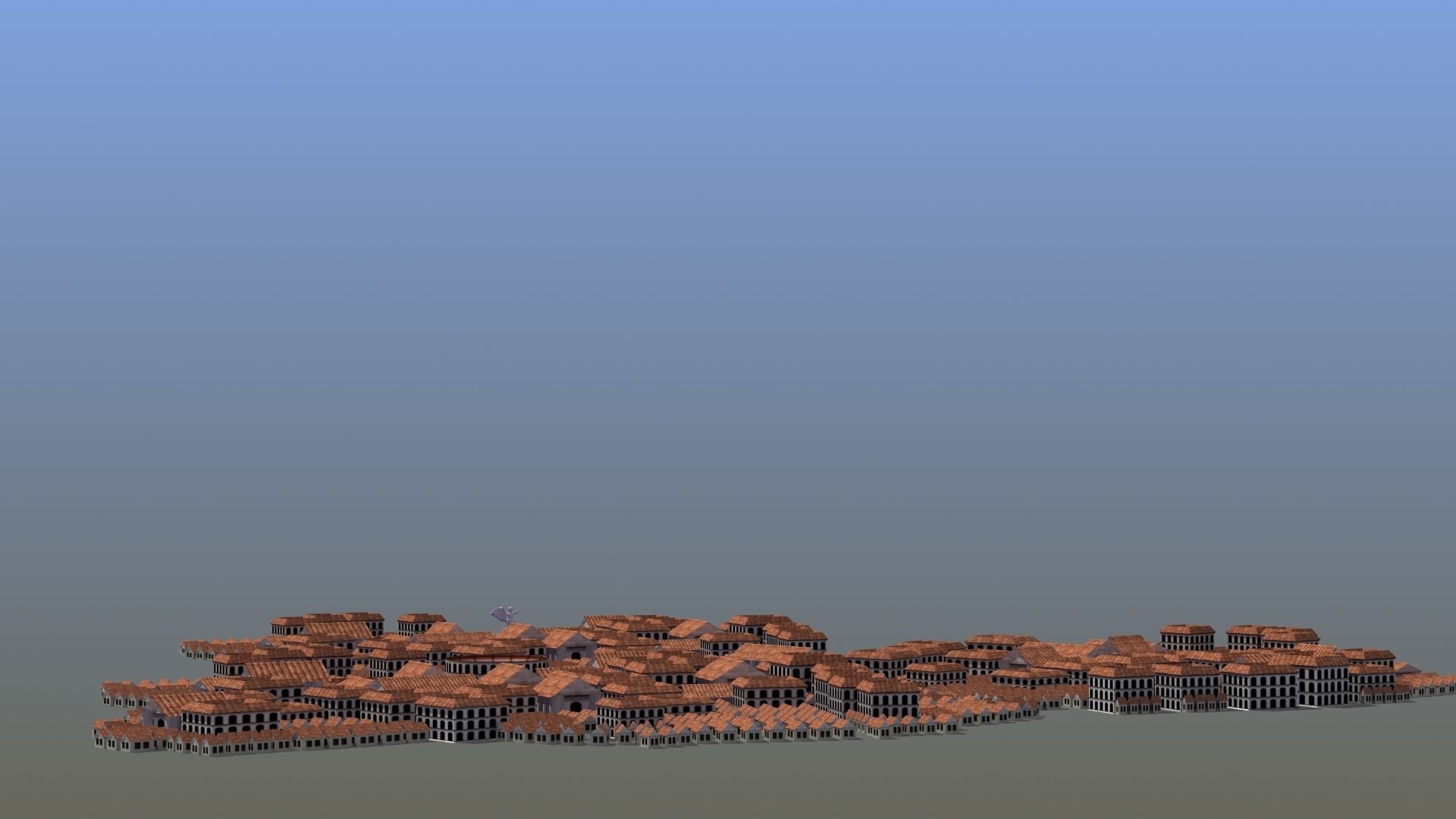 Ancient City Low-poly 3D model_6