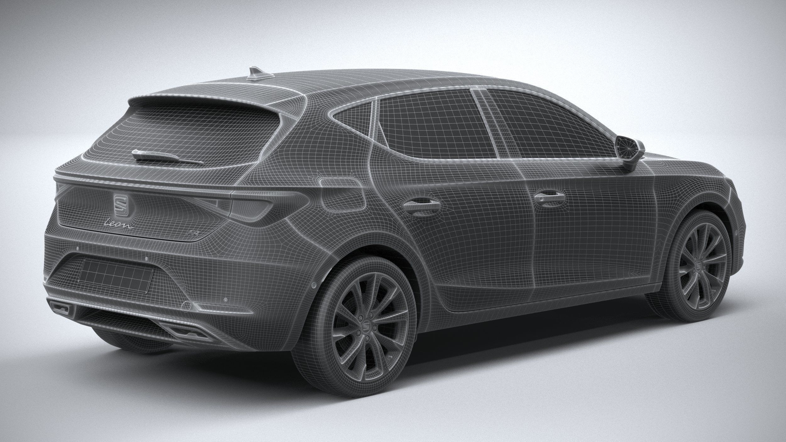 Seat Leon FR 2020 3D model_27