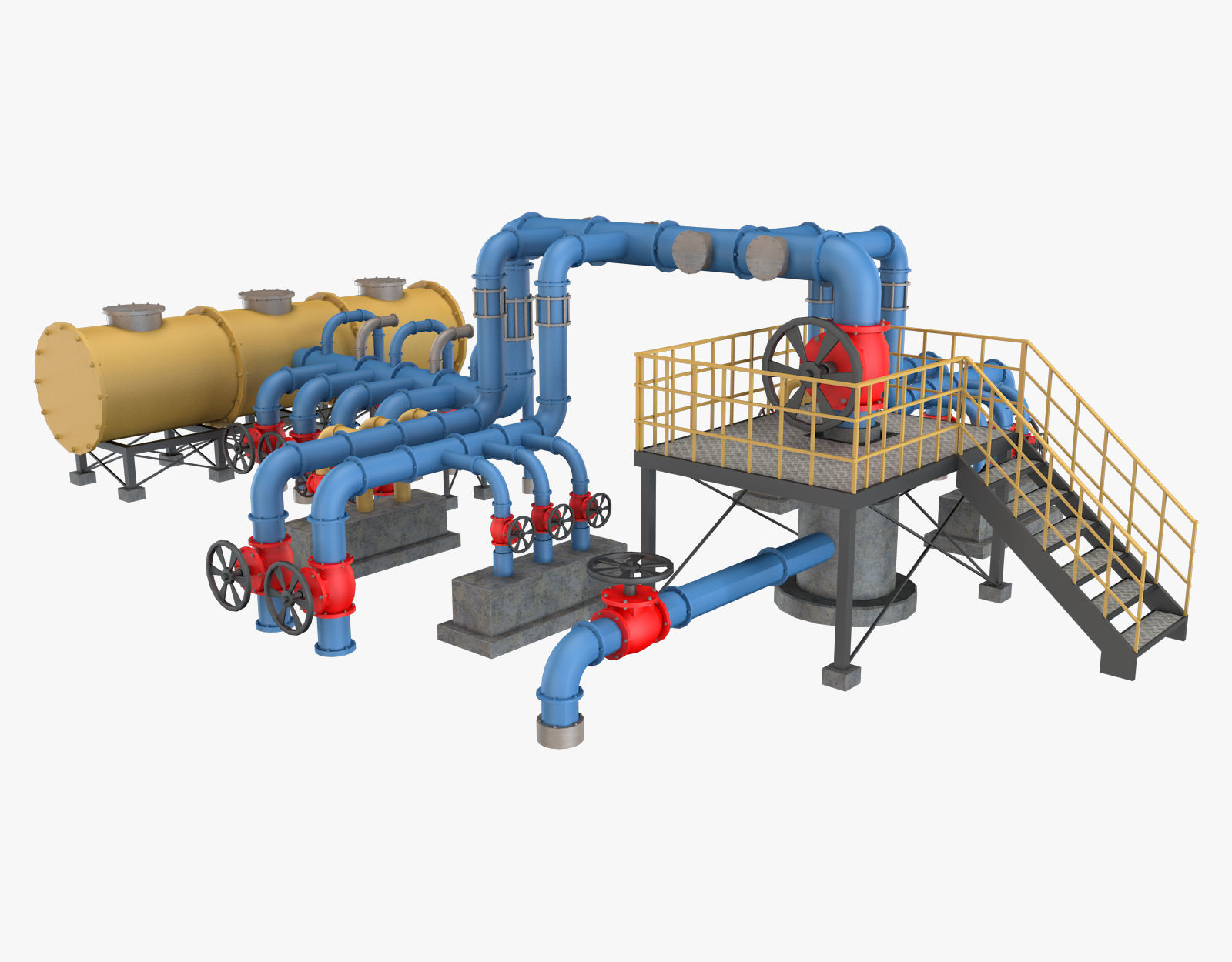 Piping System 2 3D model_16