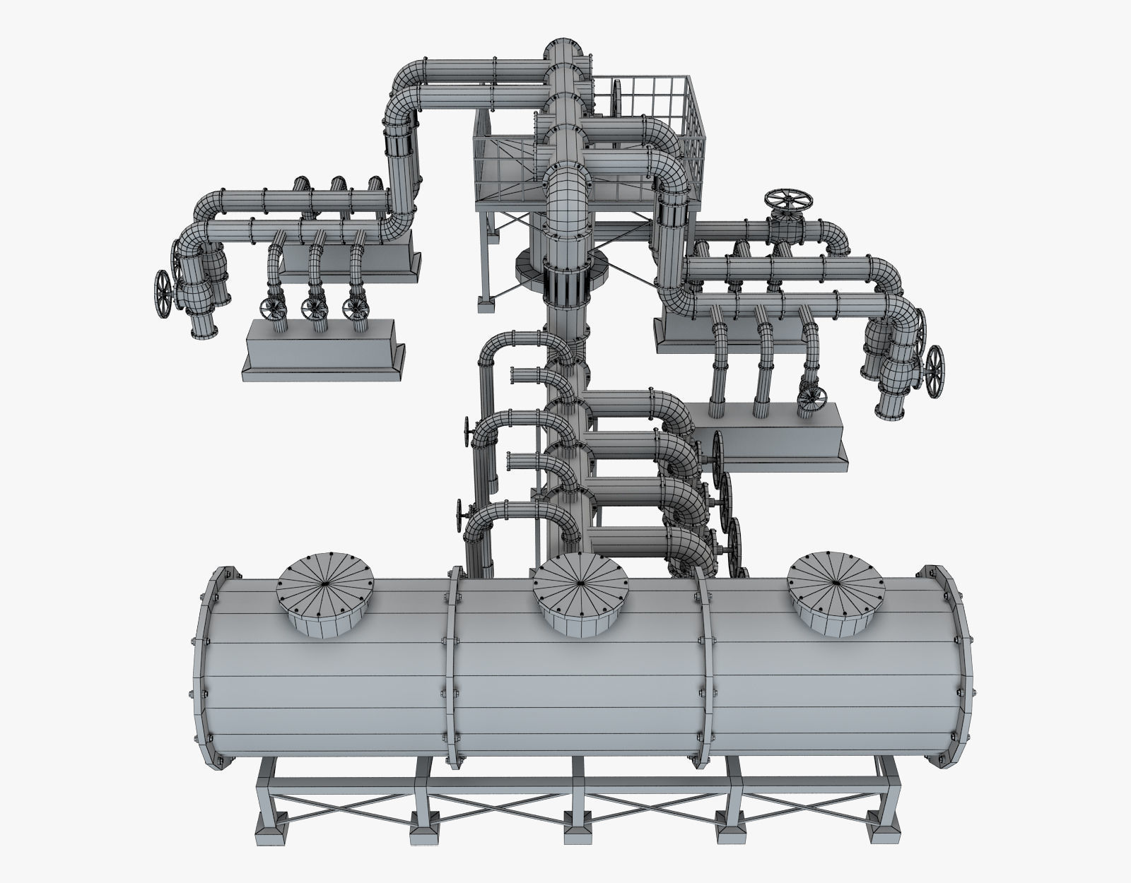 Piping System 2 3D model_7