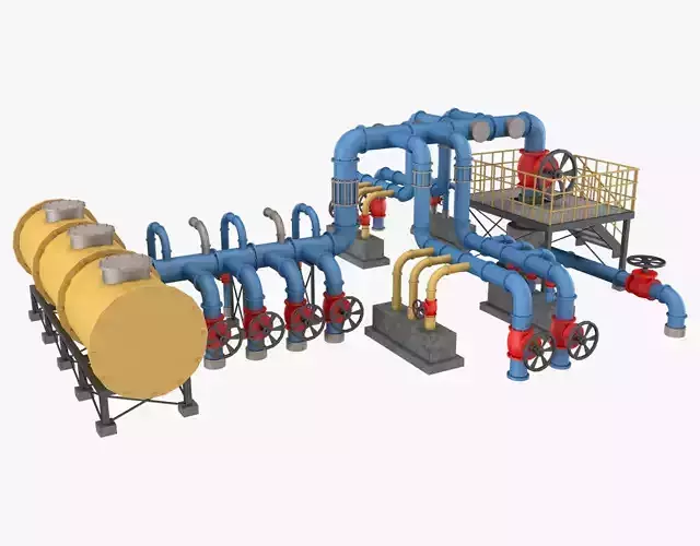 Piping System 2 3D model