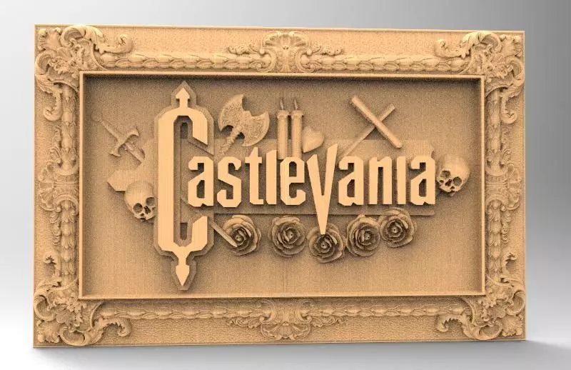 Castlevania 3D relief 3D print model