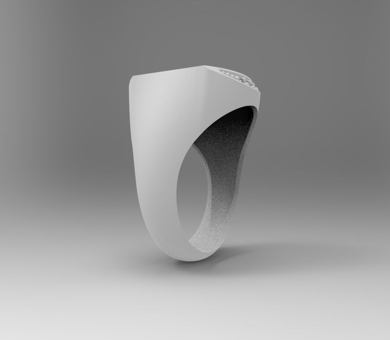 USA RING  3D model_4