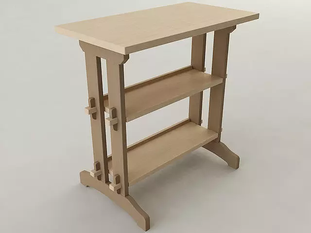 Woodworking Shop Table 3D model_0
