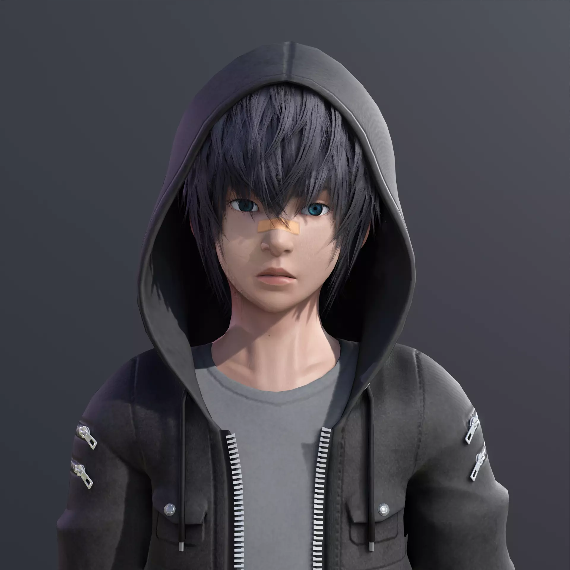 Nix Strandia Blender Model Low-poly 3D model_0