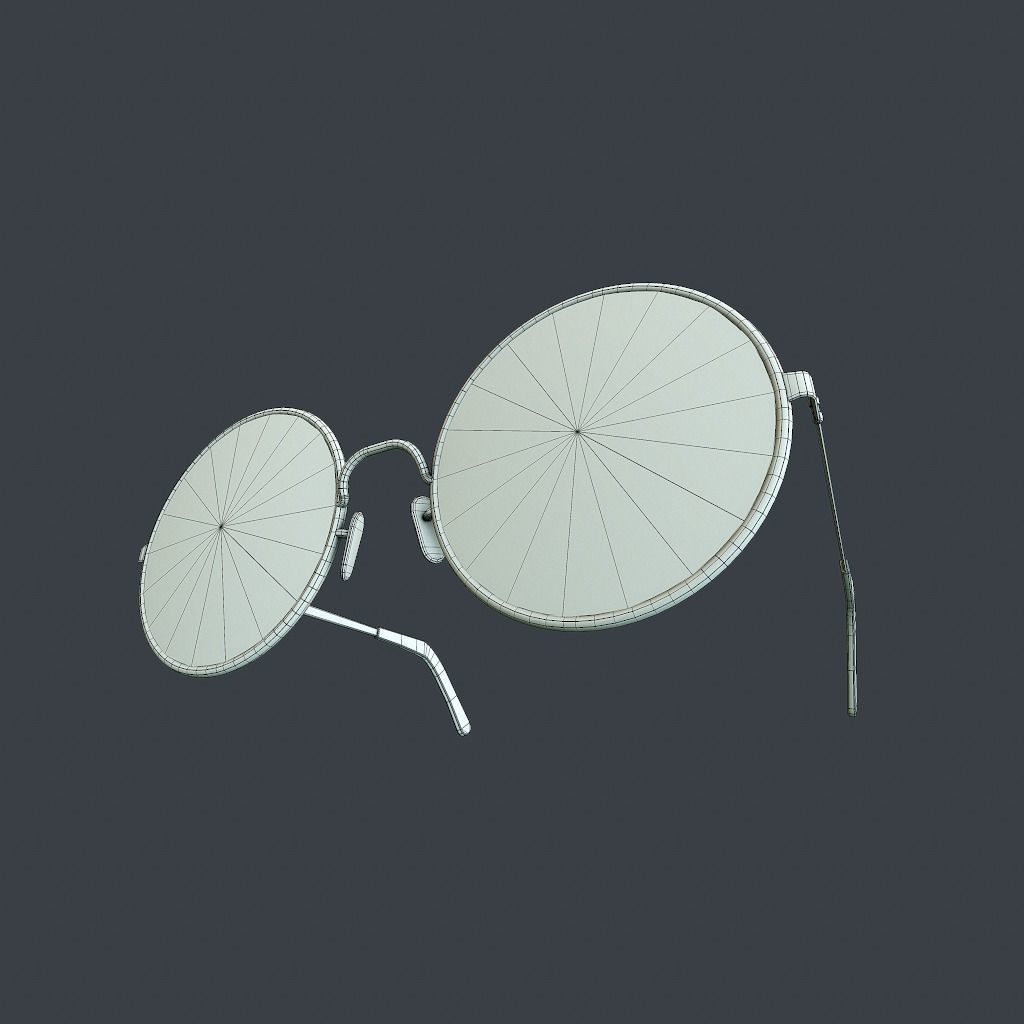 Old Glasses v2 Low-poly 3D model_18