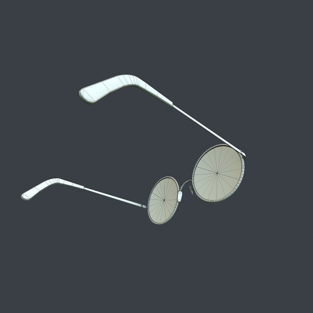 Old Glasses v2 Low-poly 3D model_20