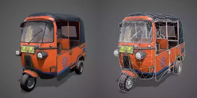 Bajaj Blender model Low-poly 3D model