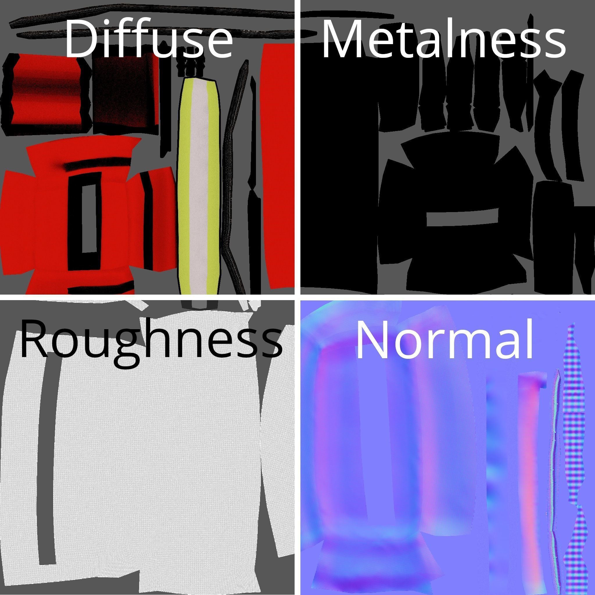 Paramedic bag Low-poly 3D model_14