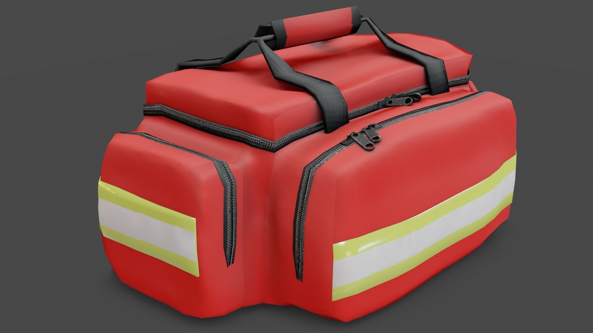 Paramedic bag Low-poly 3D model_1