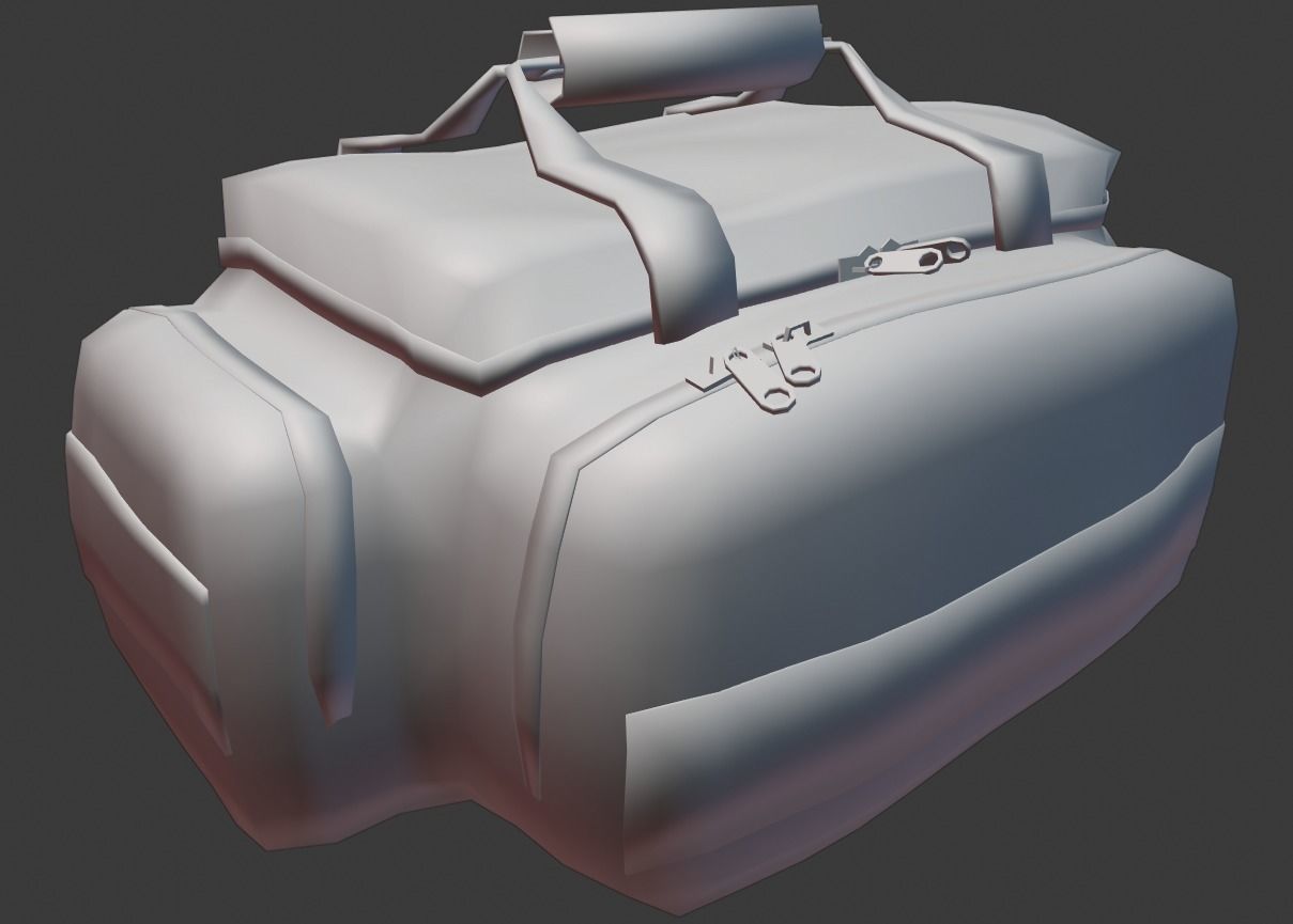 Paramedic bag Low-poly 3D model_9