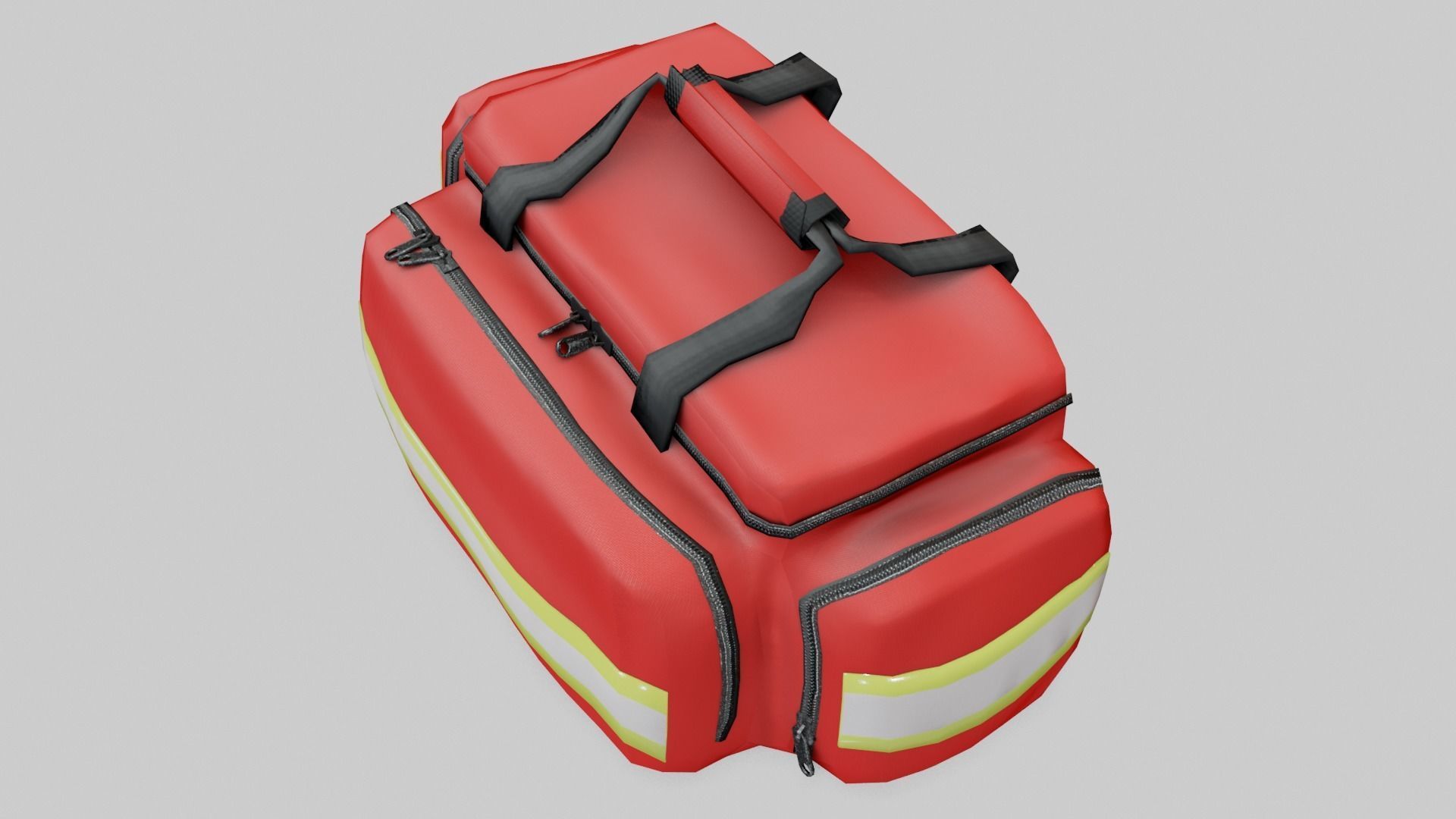 Paramedic bag Low-poly 3D model_6