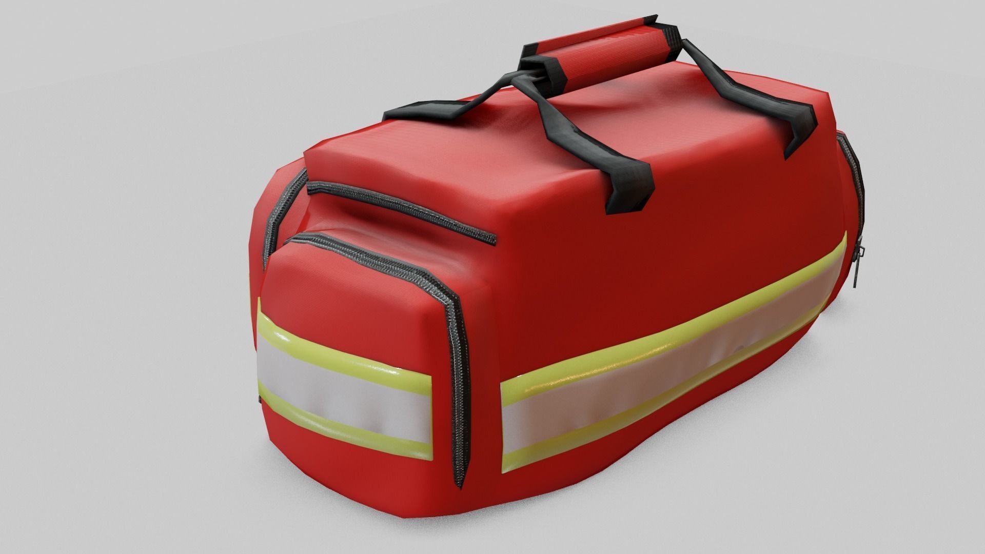 Paramedic bag Low-poly 3D model_8