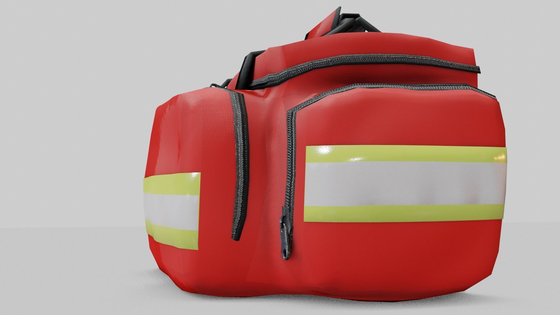 Paramedic bag Low-poly 3D model_7